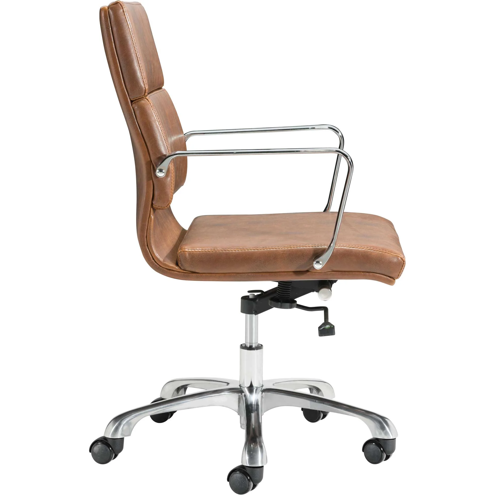 Italy Office Chair Vintage Brown - Image 2
