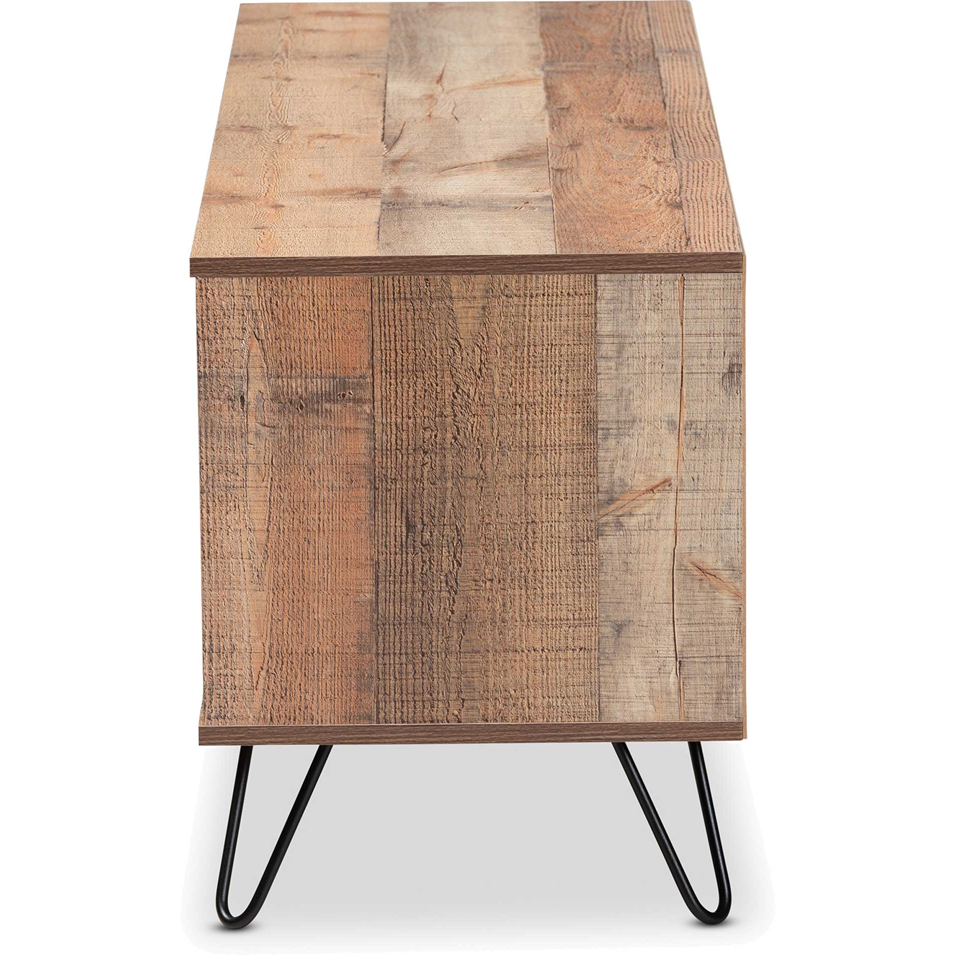 Ivan 1-Door TV Stand Rustic Oak/Black - Image 3