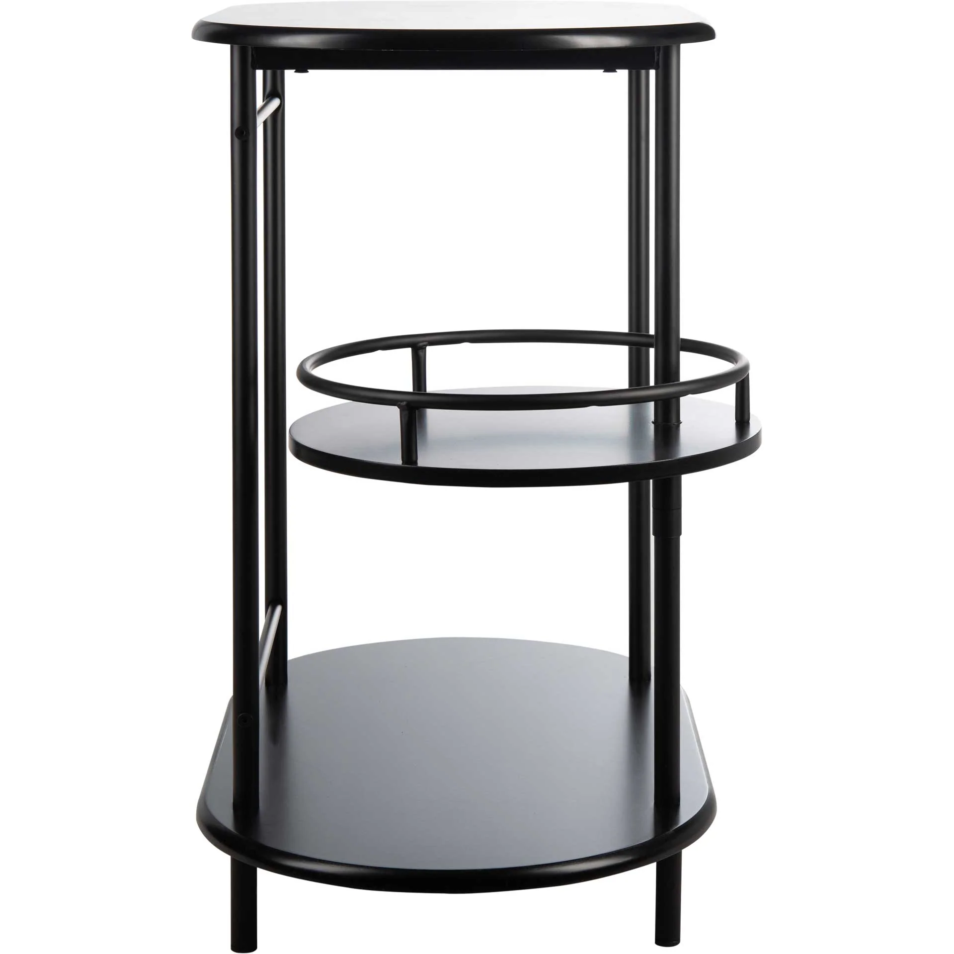 Ivan 3 Tier Swivel Bar Table Matte Black - Image 2