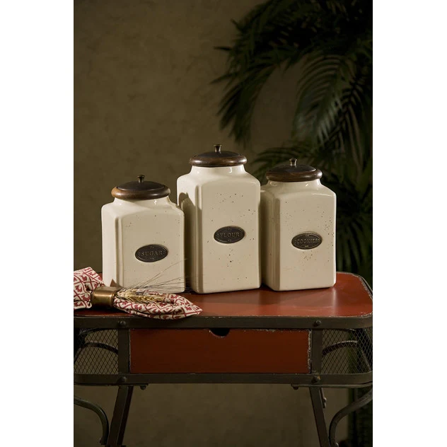 Ivory Canisters (Set of 3) - Image 2