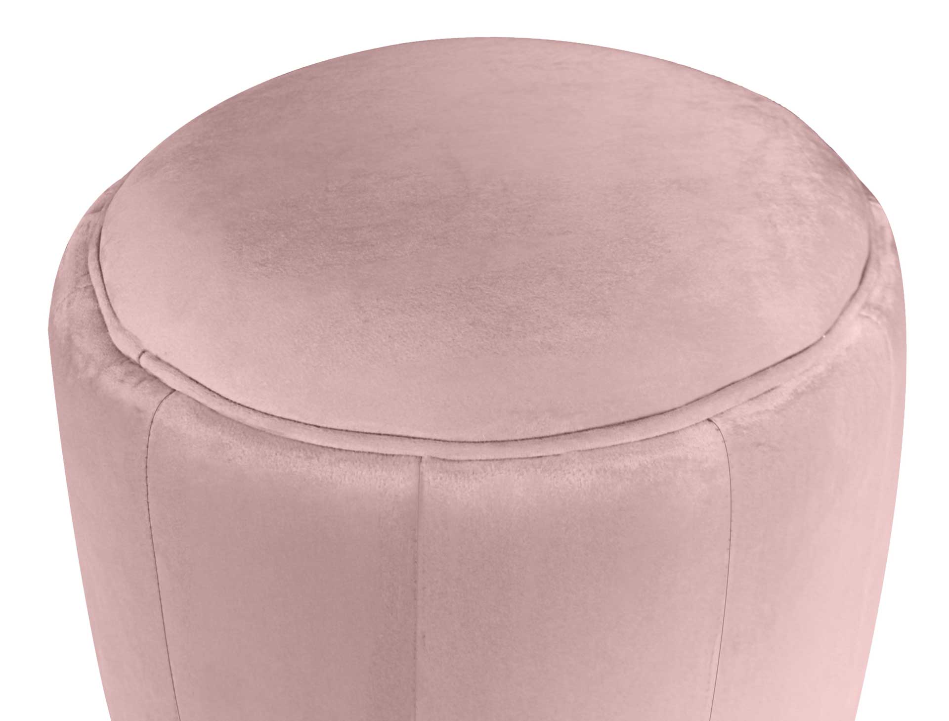 Ivy Velvet Ottoman Blush - Image 2