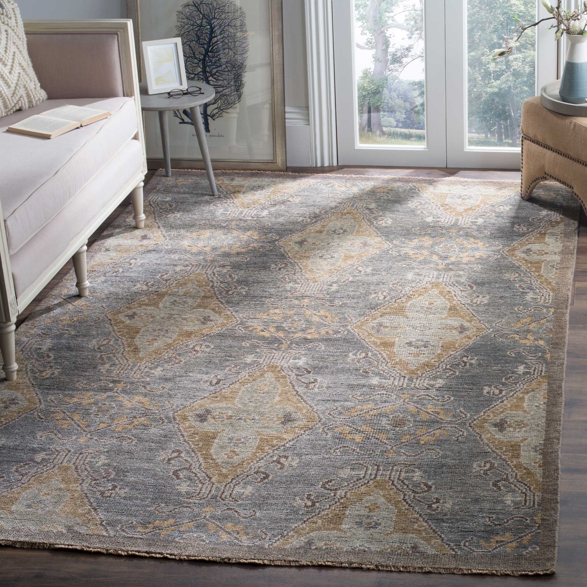 Izmir Charcoal/Taupe Area Rug - Image 3