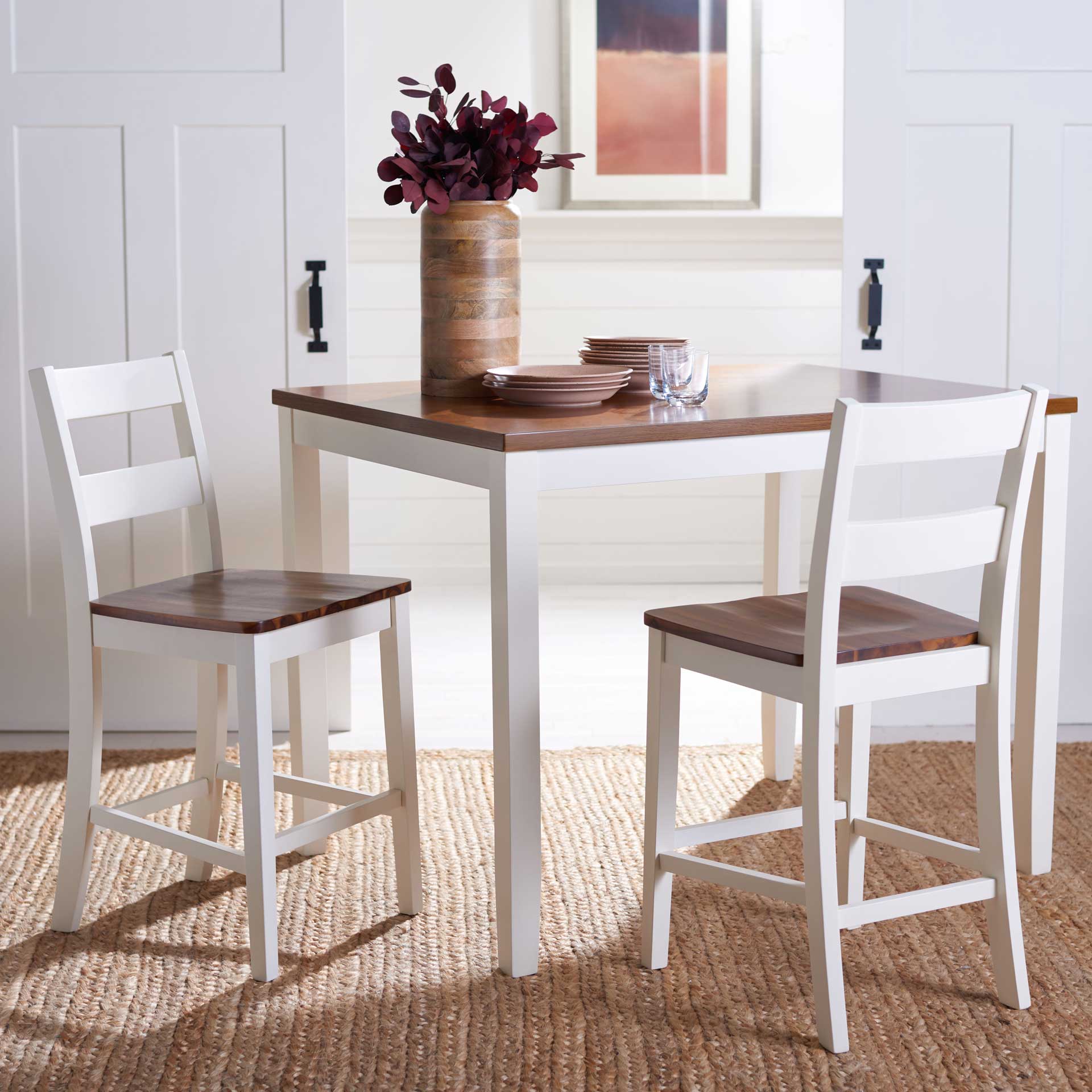 Izumi Counter Stool White/Natural (Set of 2) - Image 8