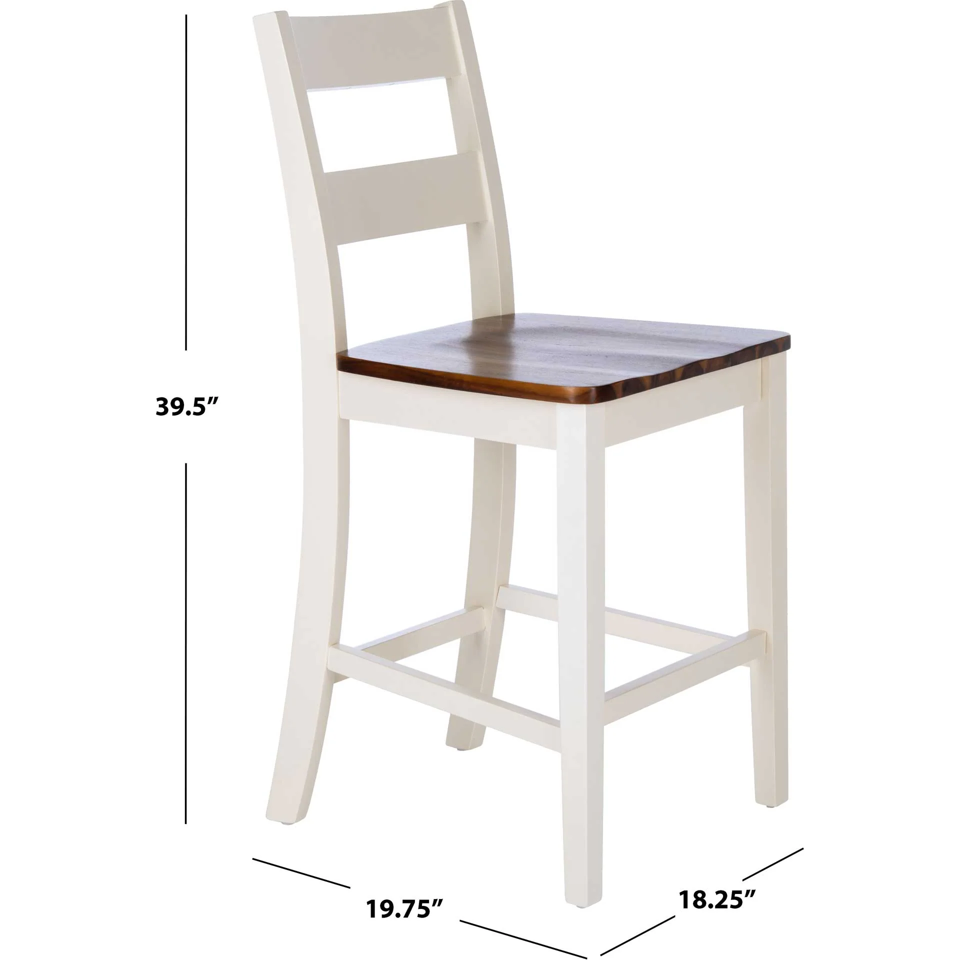 Izumi Counter Stool White/Natural (Set of 2) - Image 9
