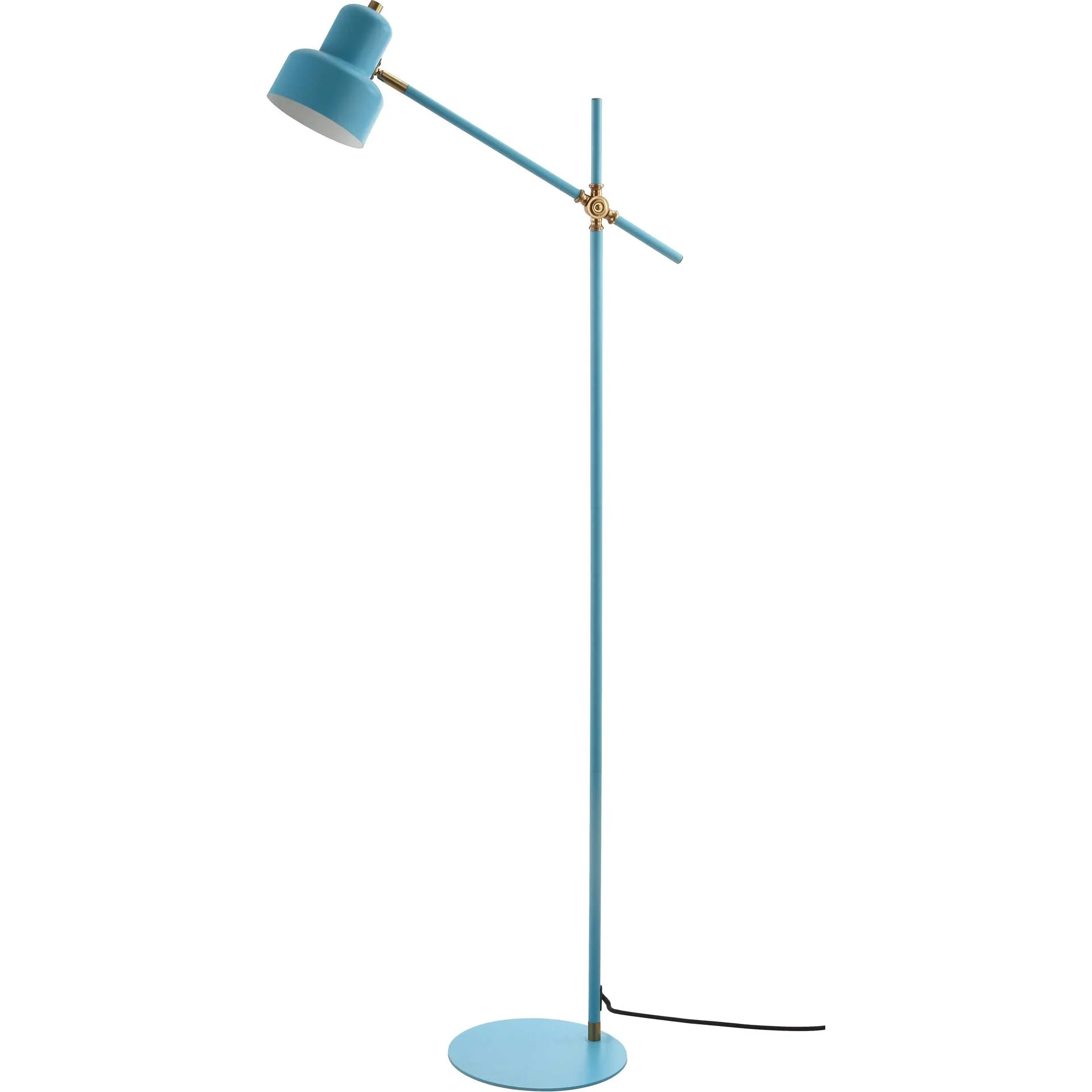 Jackie Floor Lamp Blue/Brass Gold - Image 2