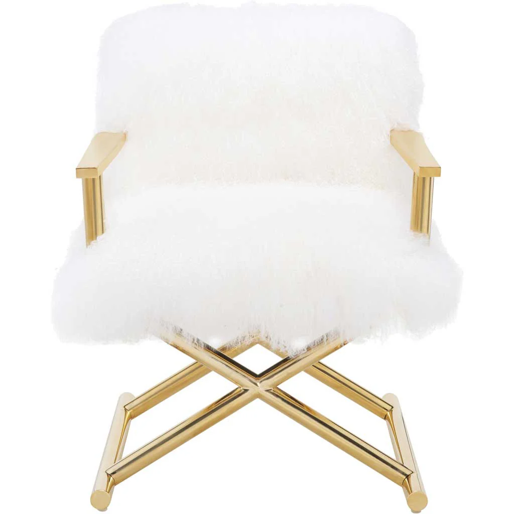 Jackie Sheepskin Chair White - Image 2