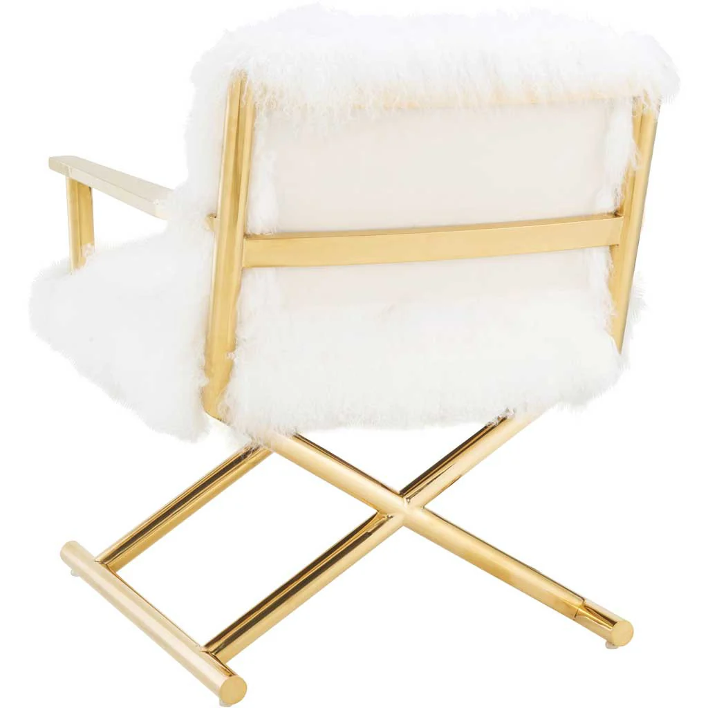 Jackie Sheepskin Chair White - Image 3