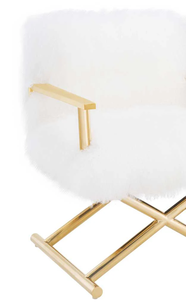Jackie Sheepskin Chair White - Image 4