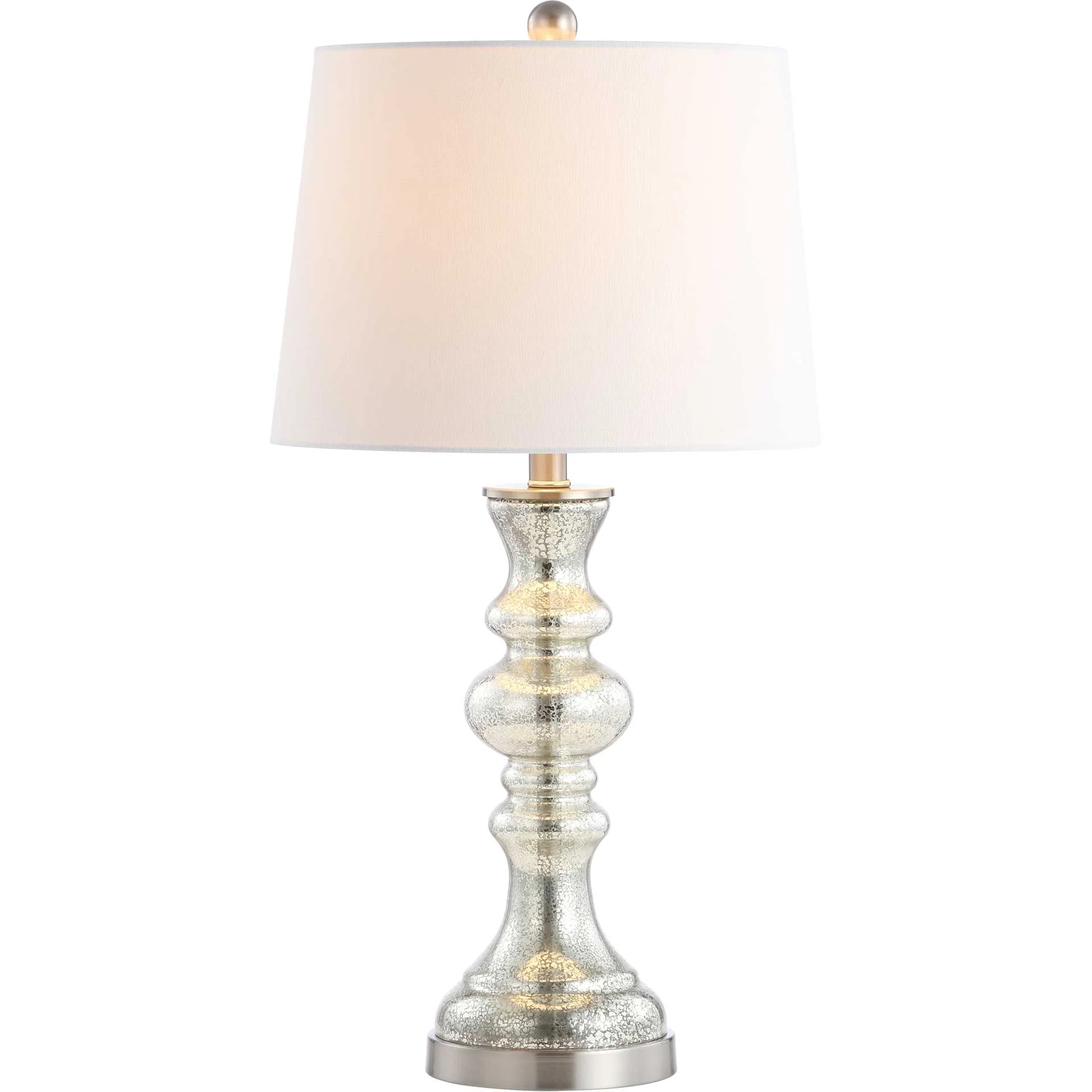 Jackson Table Lamp Silver/Ivory - Image 2