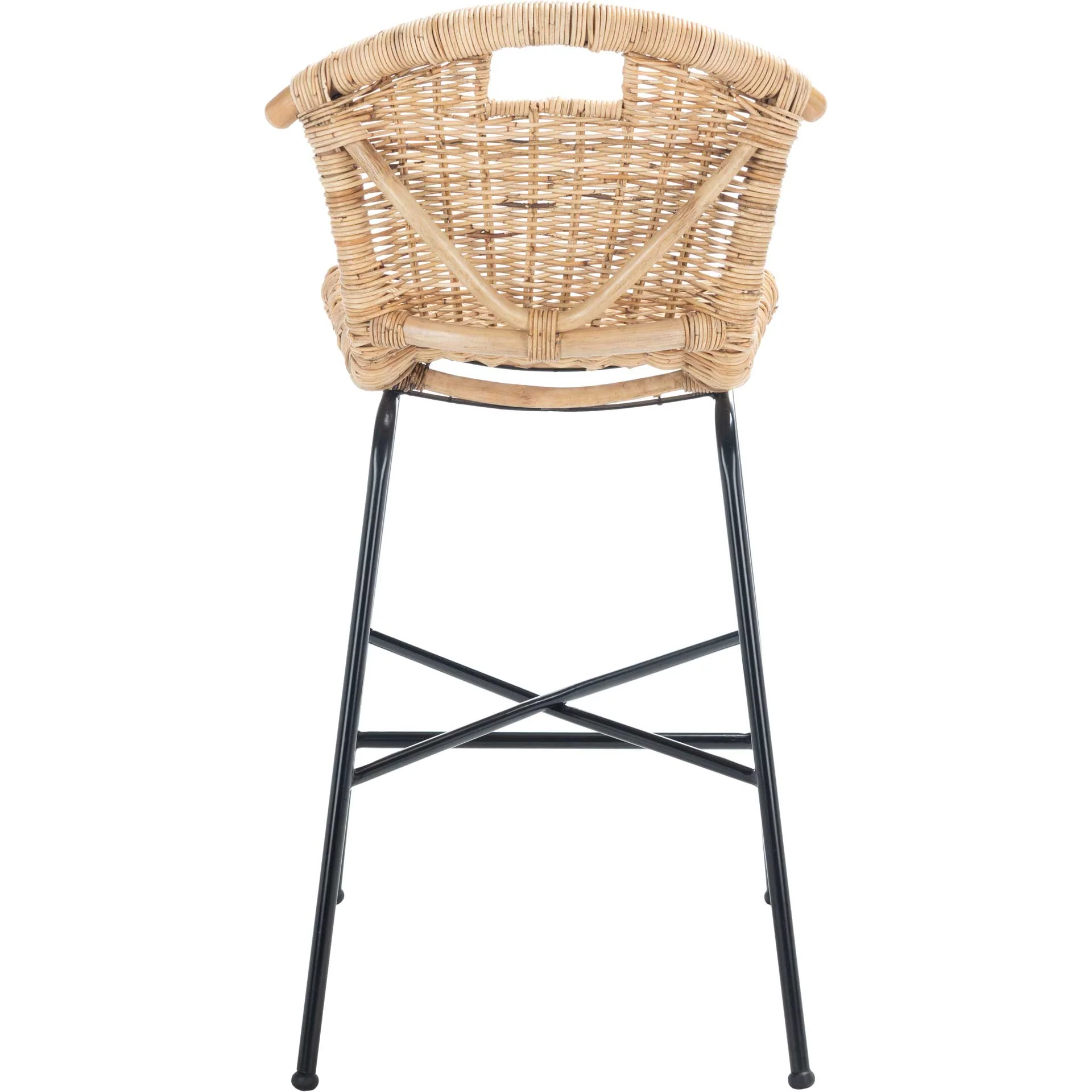 Jacky Rattan Bar Stool Natural/Black - Image 10