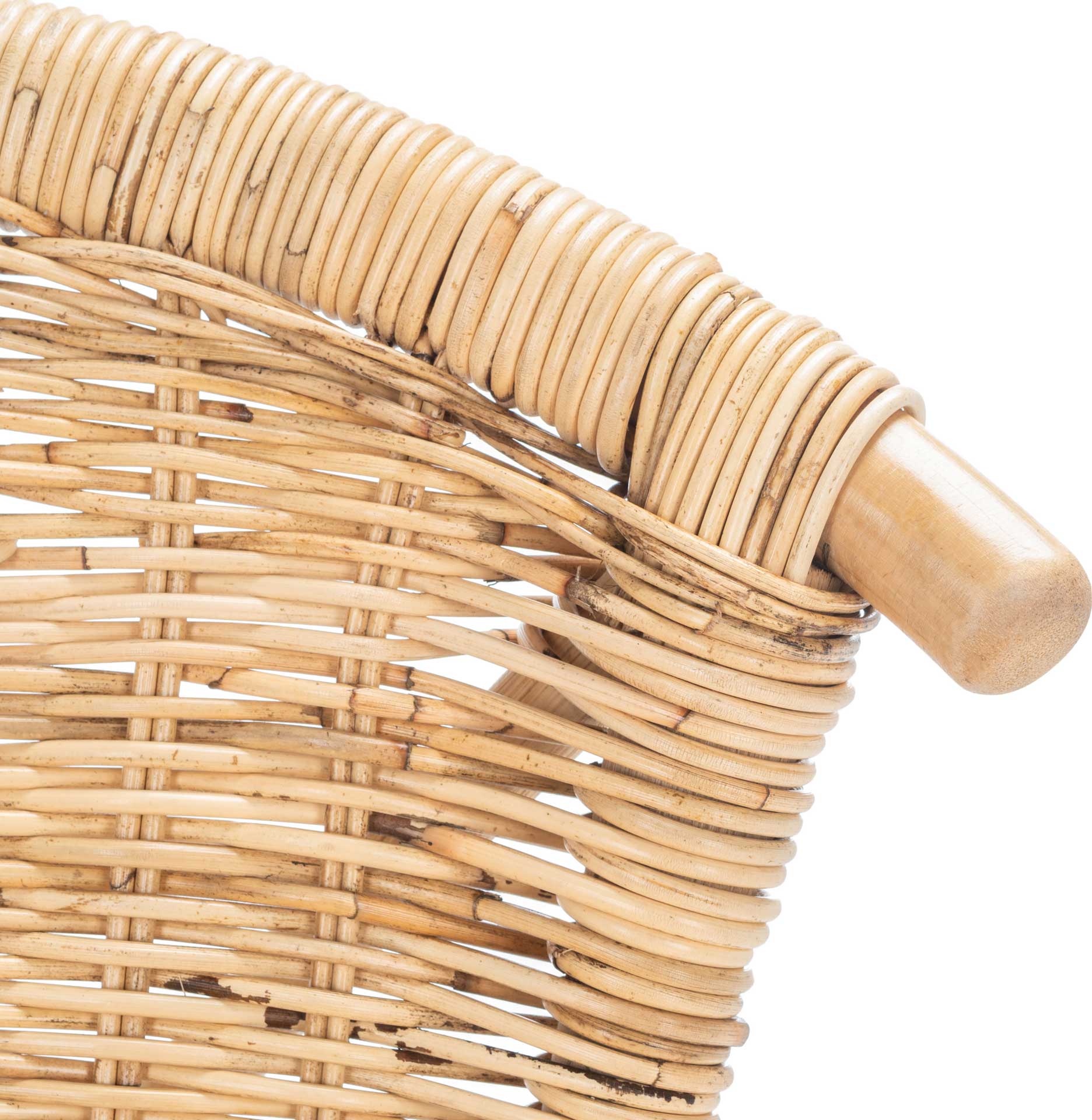 Jacky Rattan Bar Stool Natural/Black - Image 12