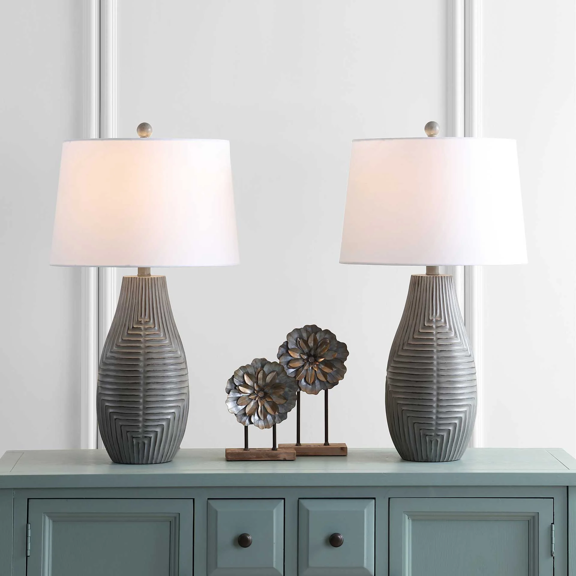 Jacoby Table Lamp Faux Wood (Set of 2) - Image 4
