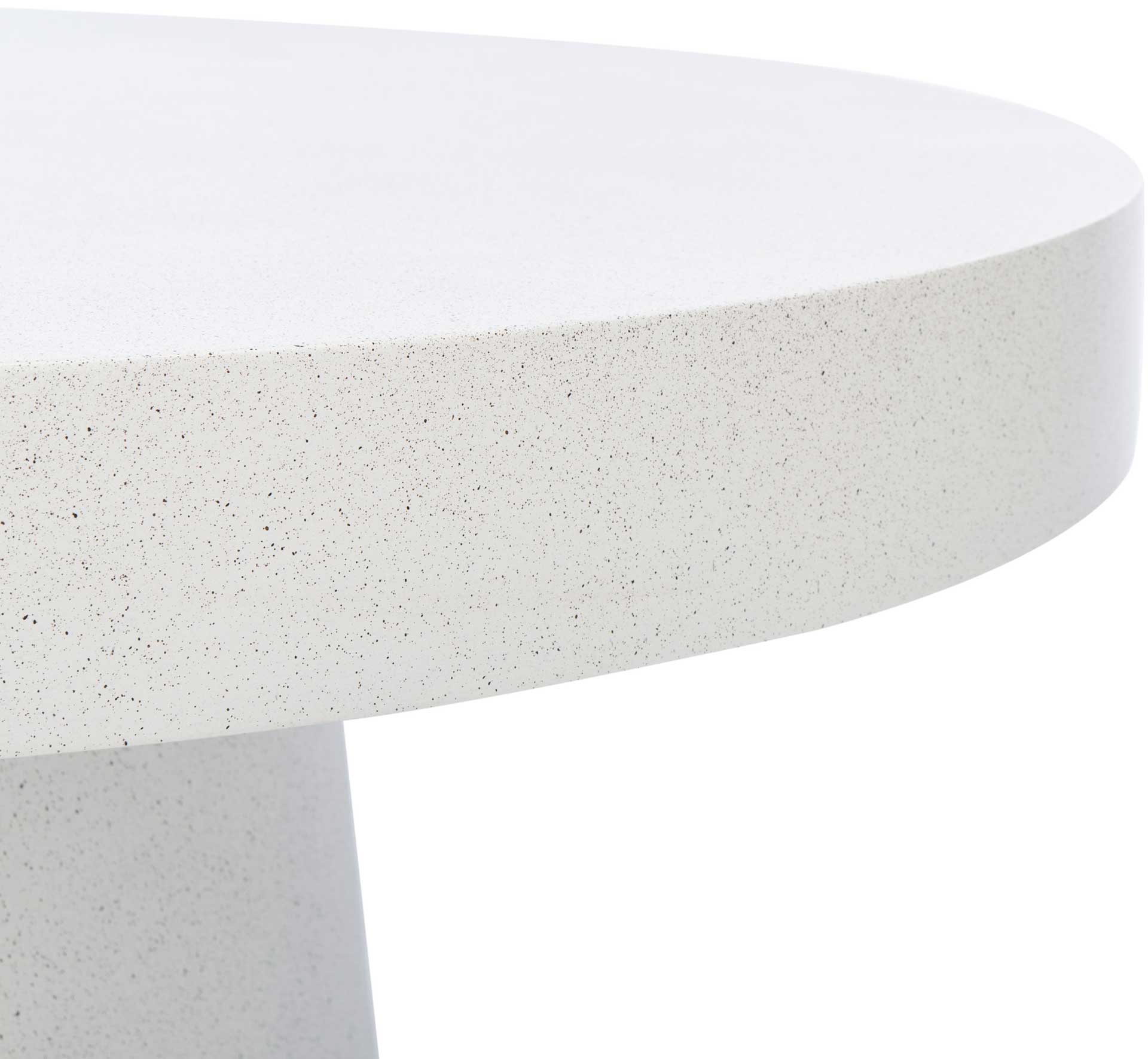 Jade Paper Mache Coffee Table White Terrazzo - Image 2