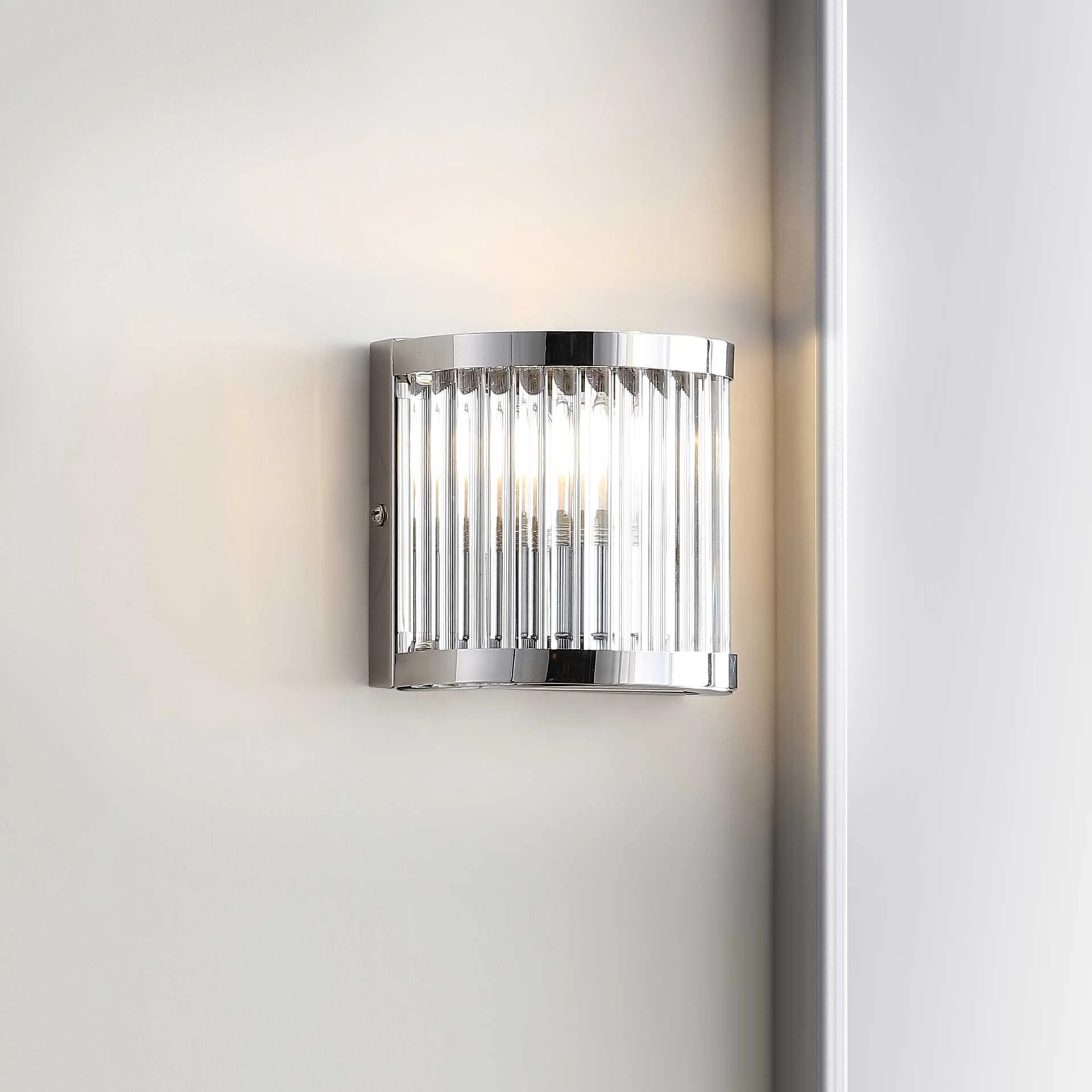 Jaden Wall Sconce Chrome/Clear - Image 4