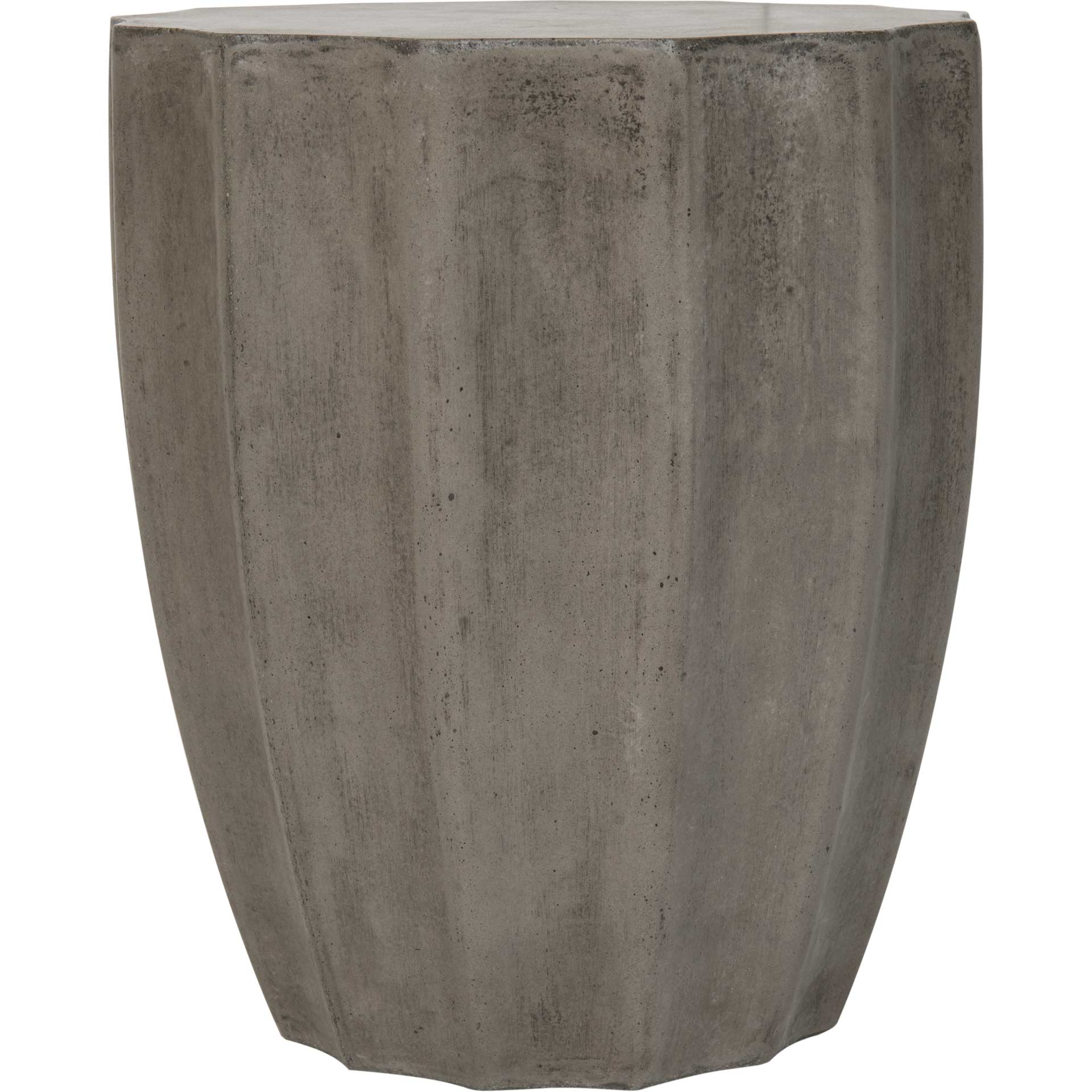 Jadis Modern Concrete Round Accent Table Dark Gray - Image 2
