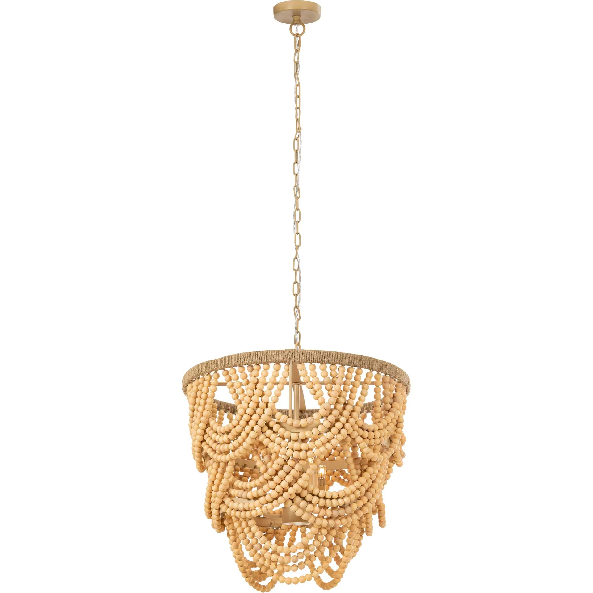 Jadon Bead Chandelier Natural - Image 2