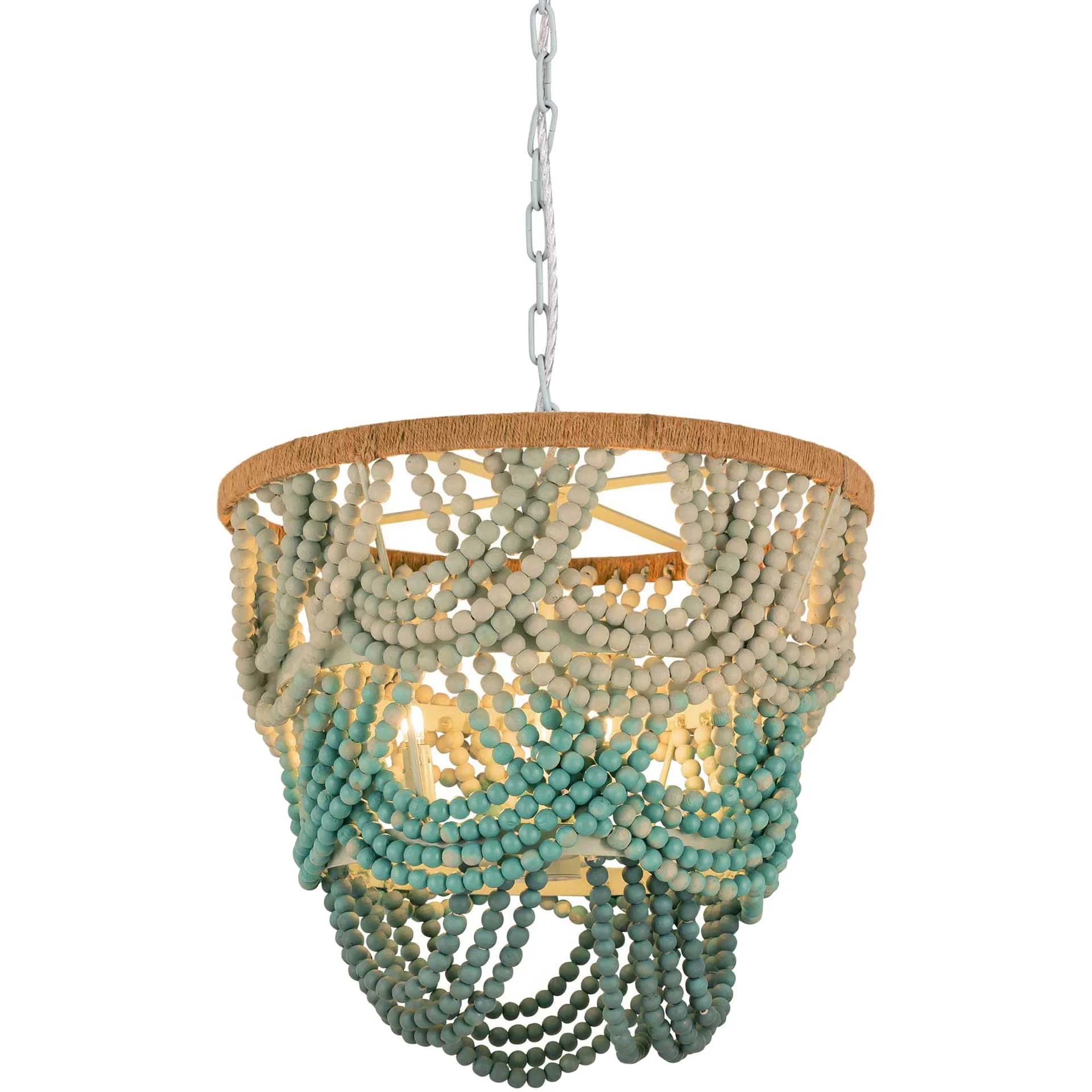 Jadon Beaded Chandelier Jade Ombre - Image 2