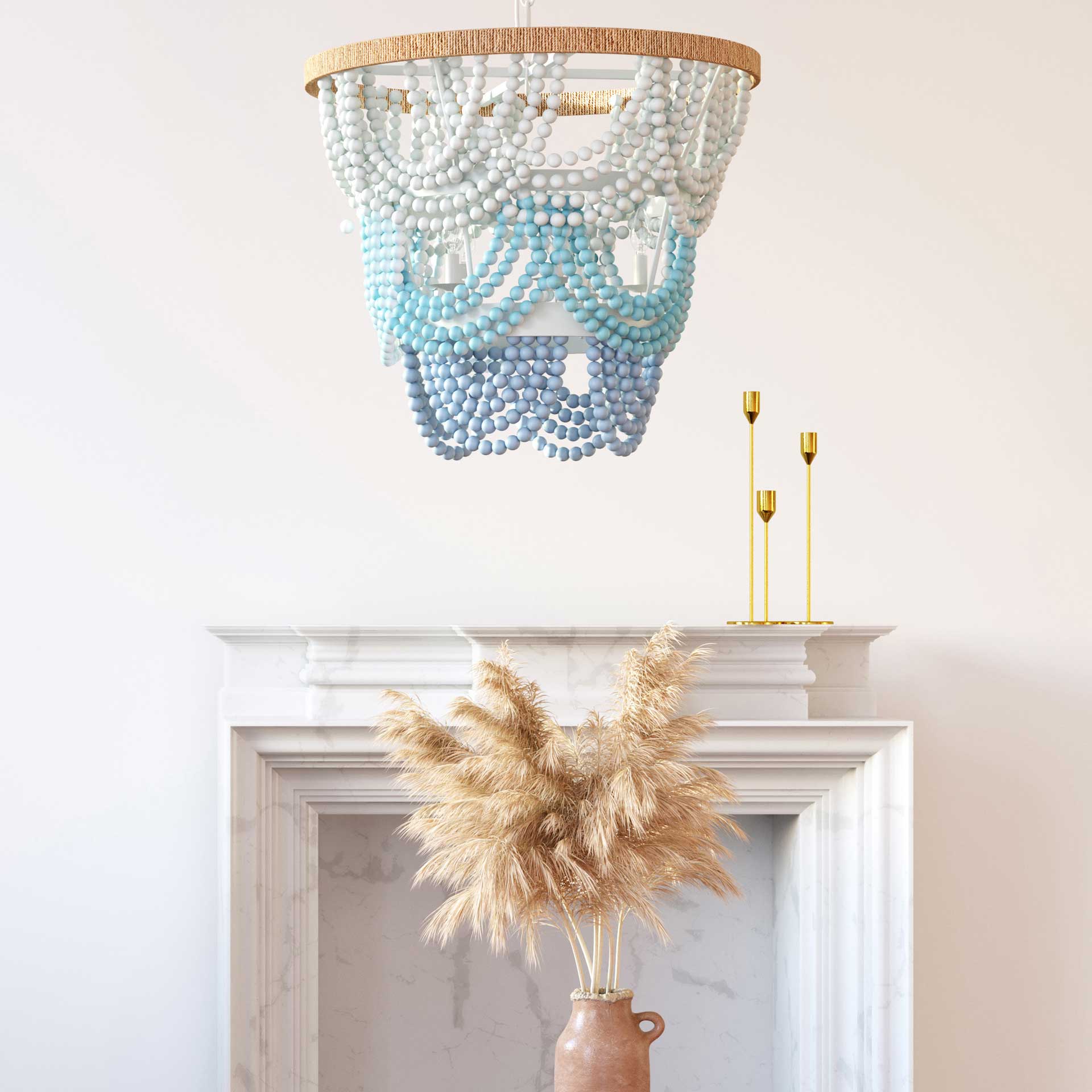 Jadon Beaded Chandelier Jade Ombre - Image 7