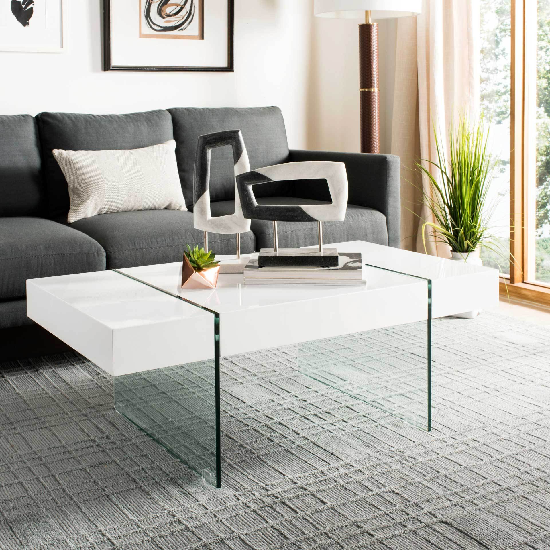 Jadyn Glass Leg Coffee Table - Image 5
