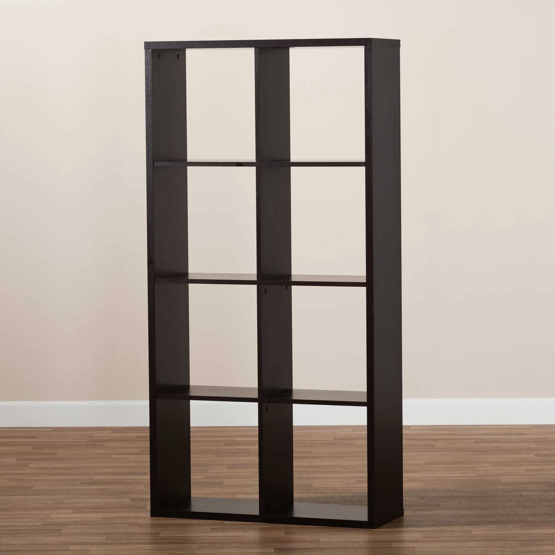 James 8-Cube Shelving Unit Dark Brown - Image 5