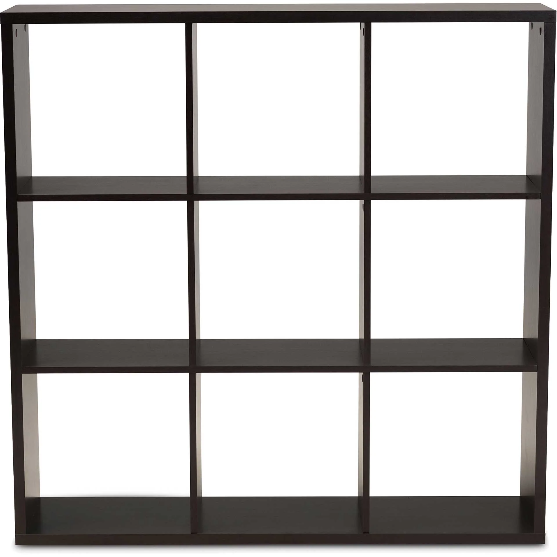 James 9-Cube Shelving Unit Dark Brown - Image 2