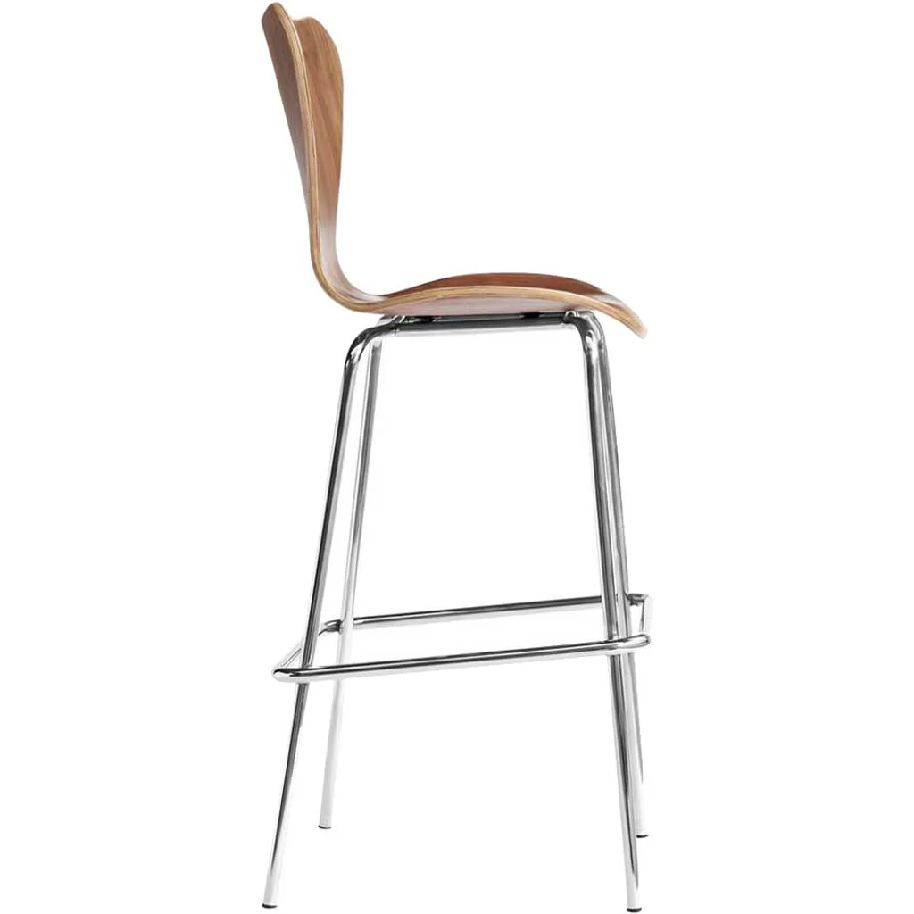 James Bar Stool Walnut - Image 2
