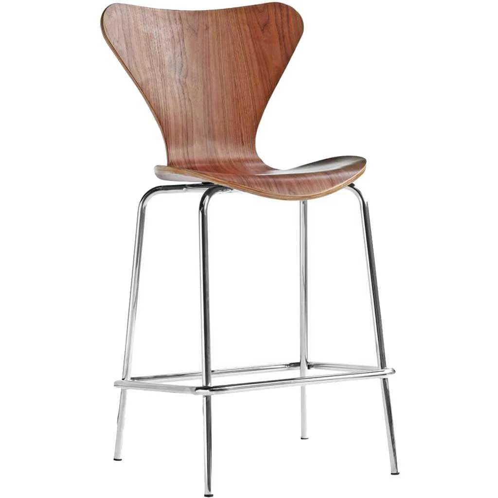 James Bar Stool Walnut - Image 5