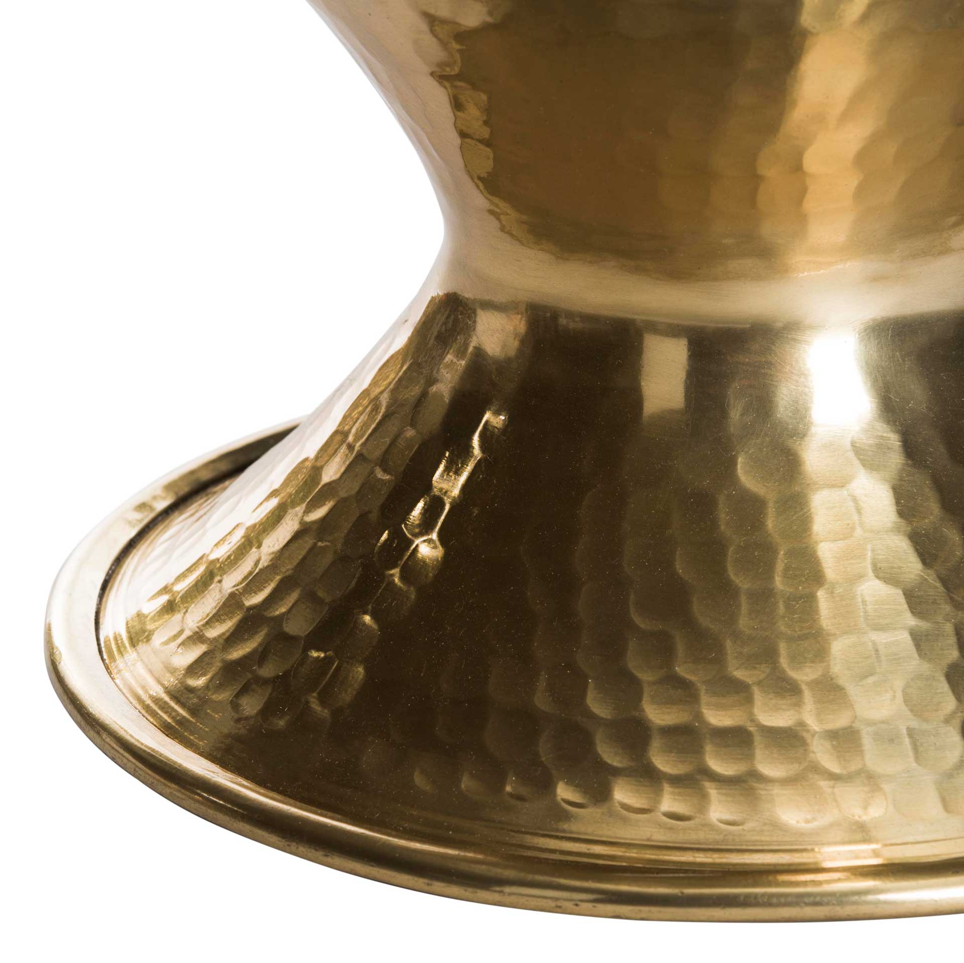 James Hammered End Table Antique Brass - Image 5