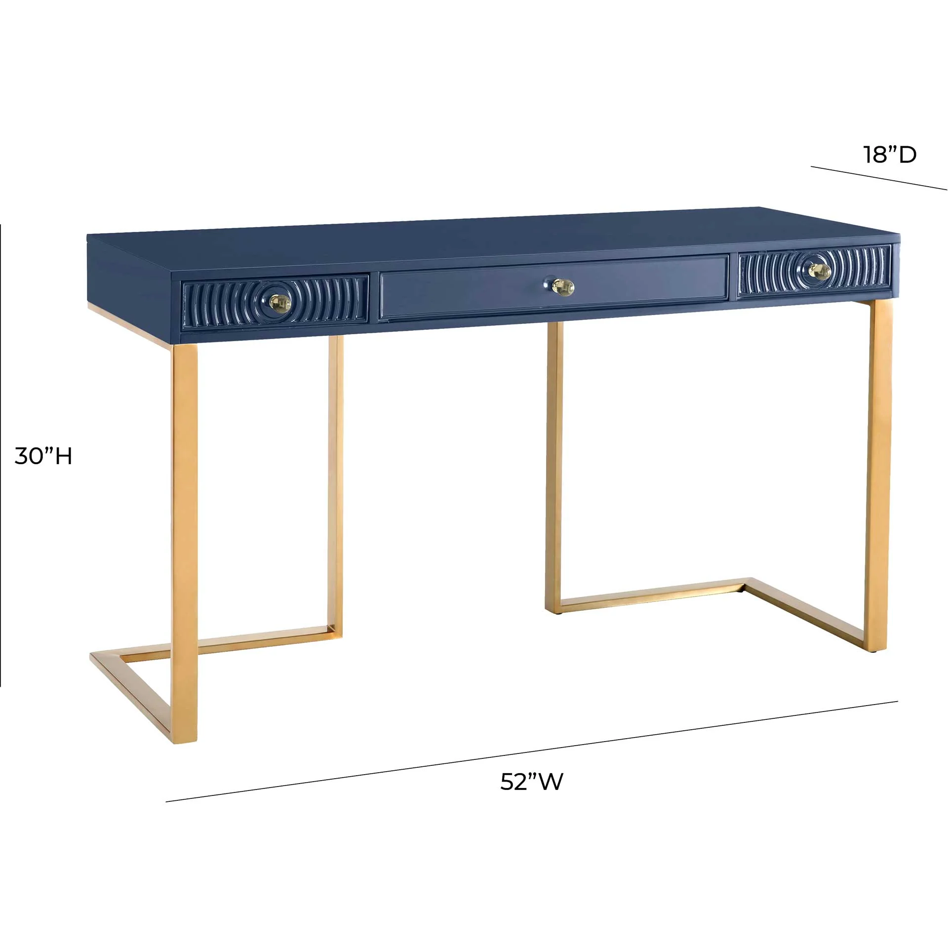 Jander Lacquer Desk Blue - Image 8
