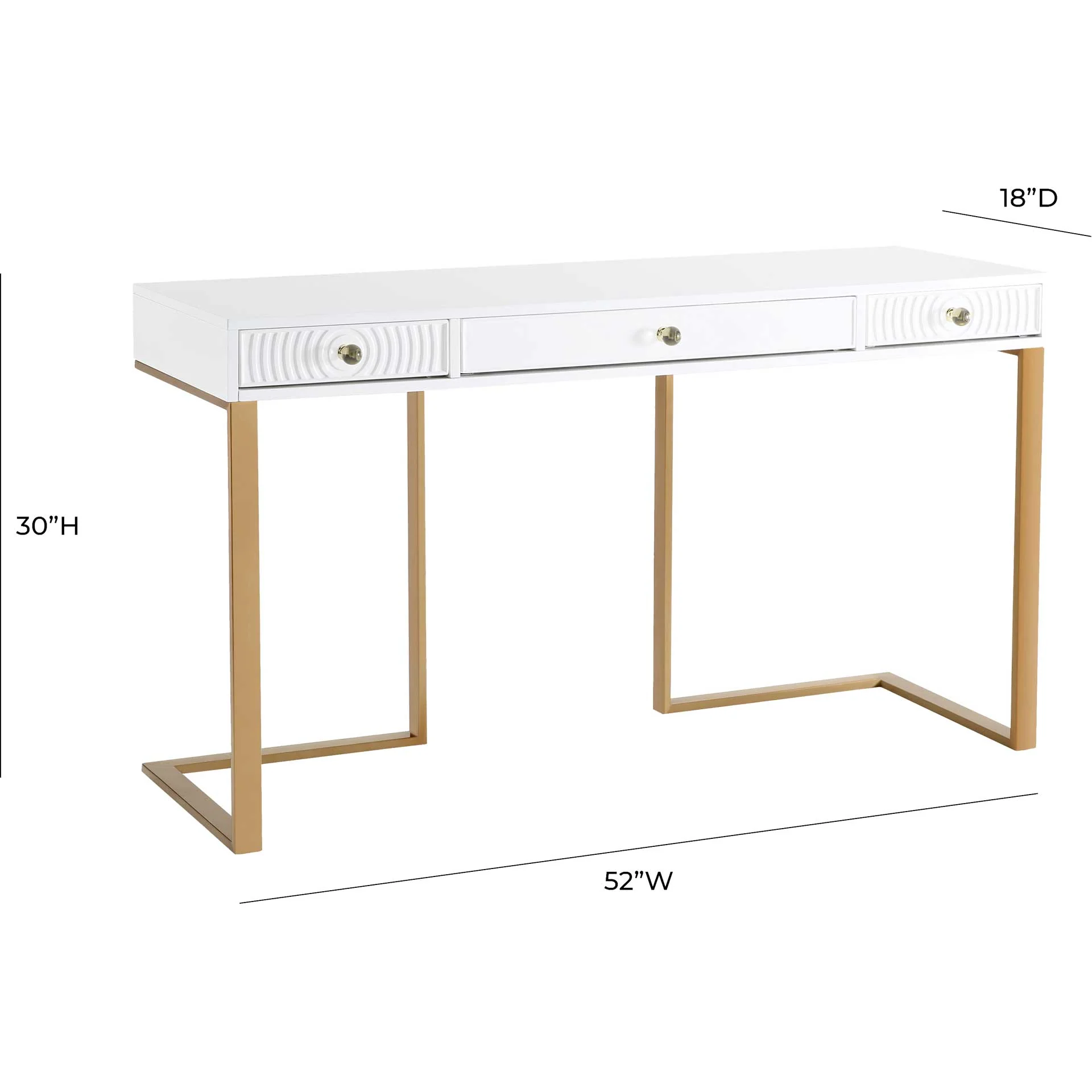 Jander Lacquer Desk White - Image 8