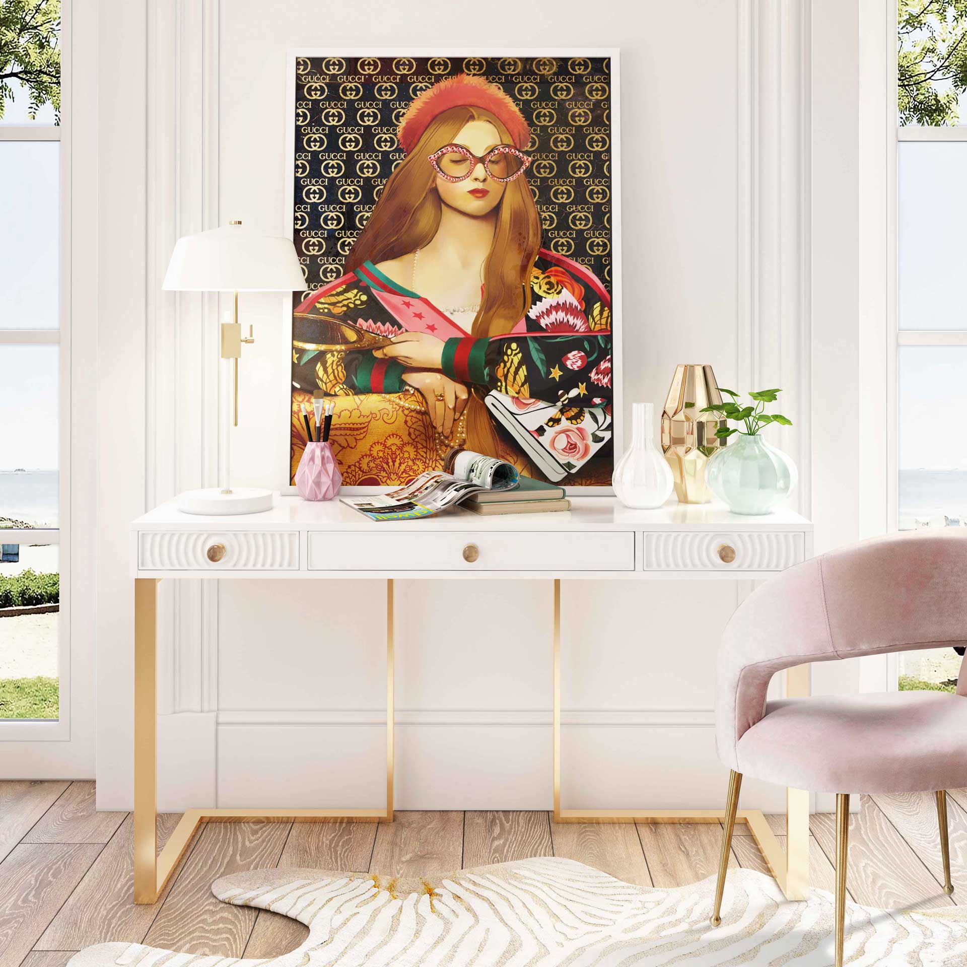 Jander Lacquer Desk White - Image 9