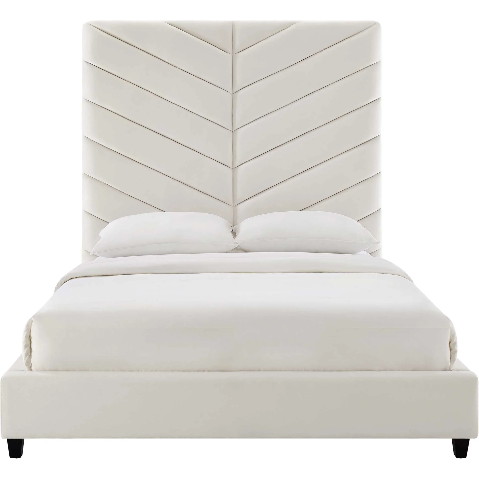 Janell Velvet Bed Cream - Image 7