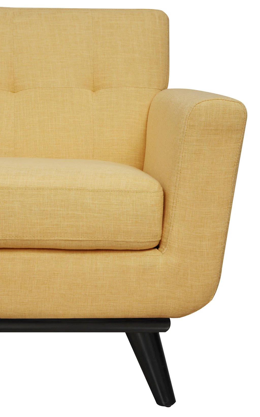 Jarvis Linen Chair Mustard Yellow - Image 3