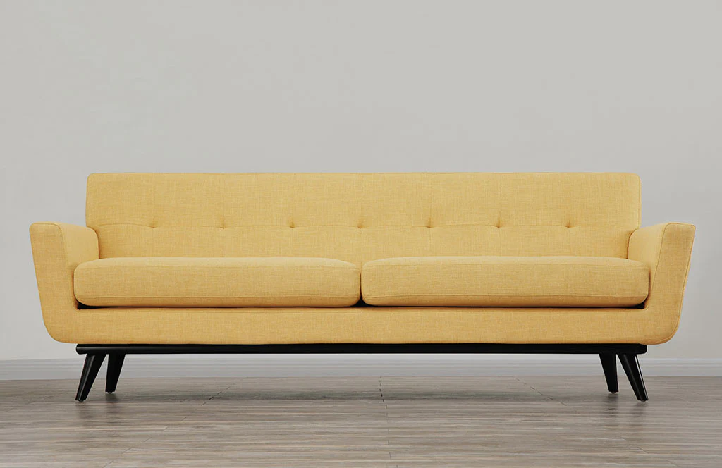Jarvis Linen Sofa Mustard Yellow - Image 5