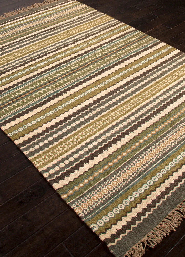Java Madura Green/Gray Area Rug - Image 2