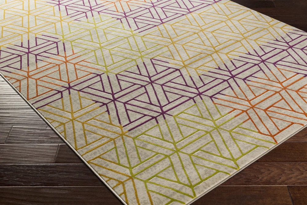 Jax Gold/Eggplant/Burnt Orange Area Rug - Image 2