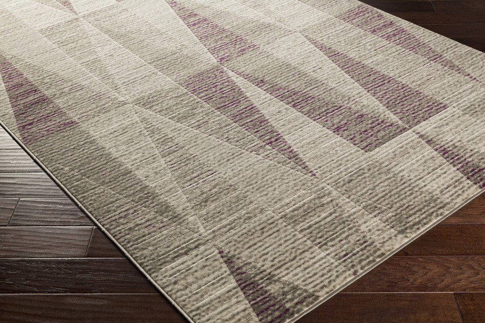Jax Light Gray/Eggplant/Olive Area Rug - Image 2