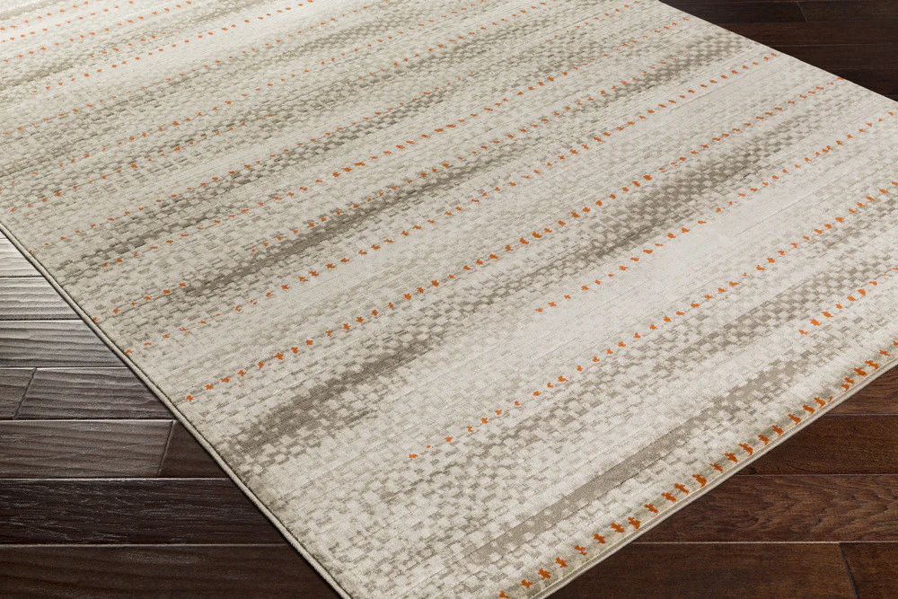 Jax Light Gray/Orange/Olive Area Rug - Image 2