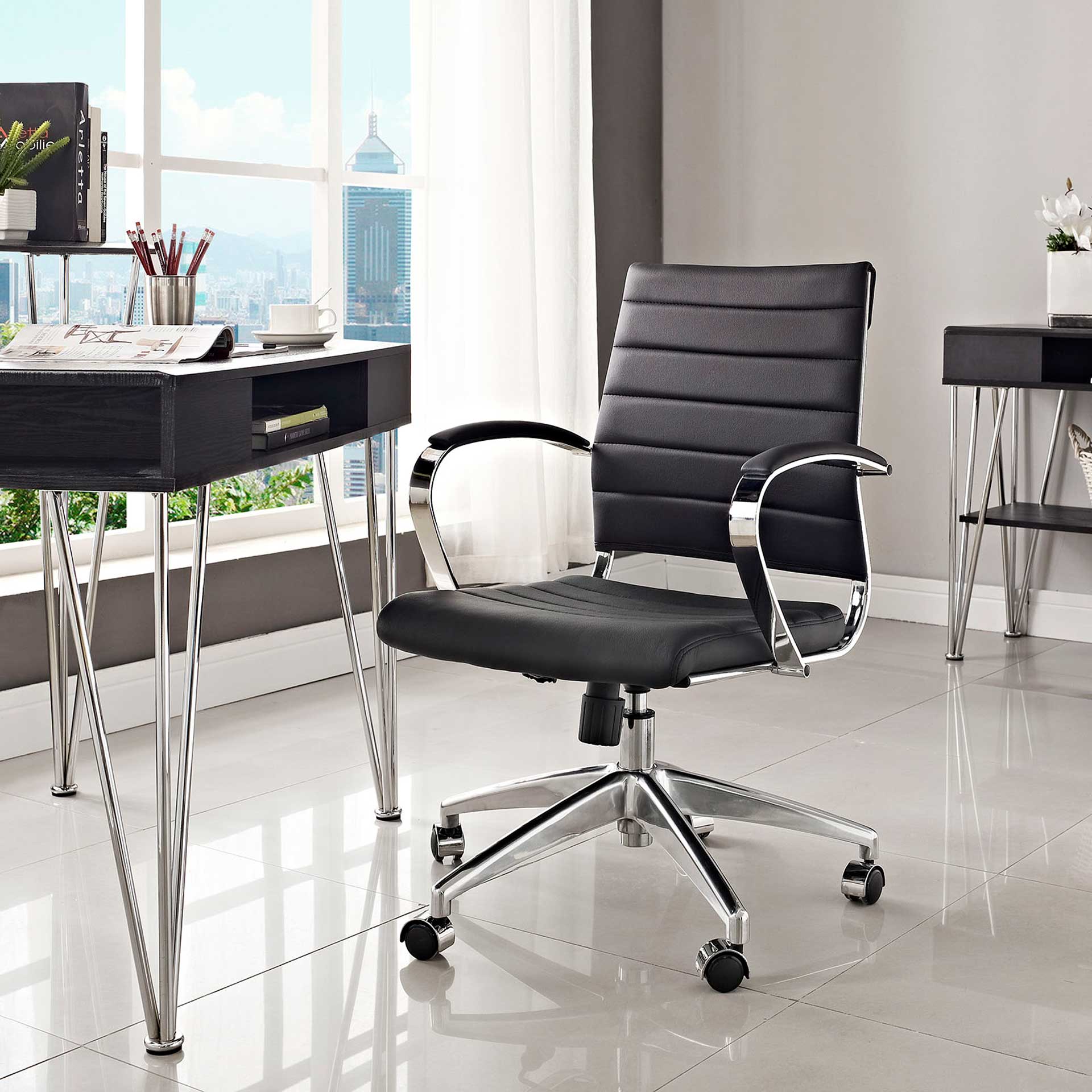 Jaxon Mid Back Office Chair Black - Image 4