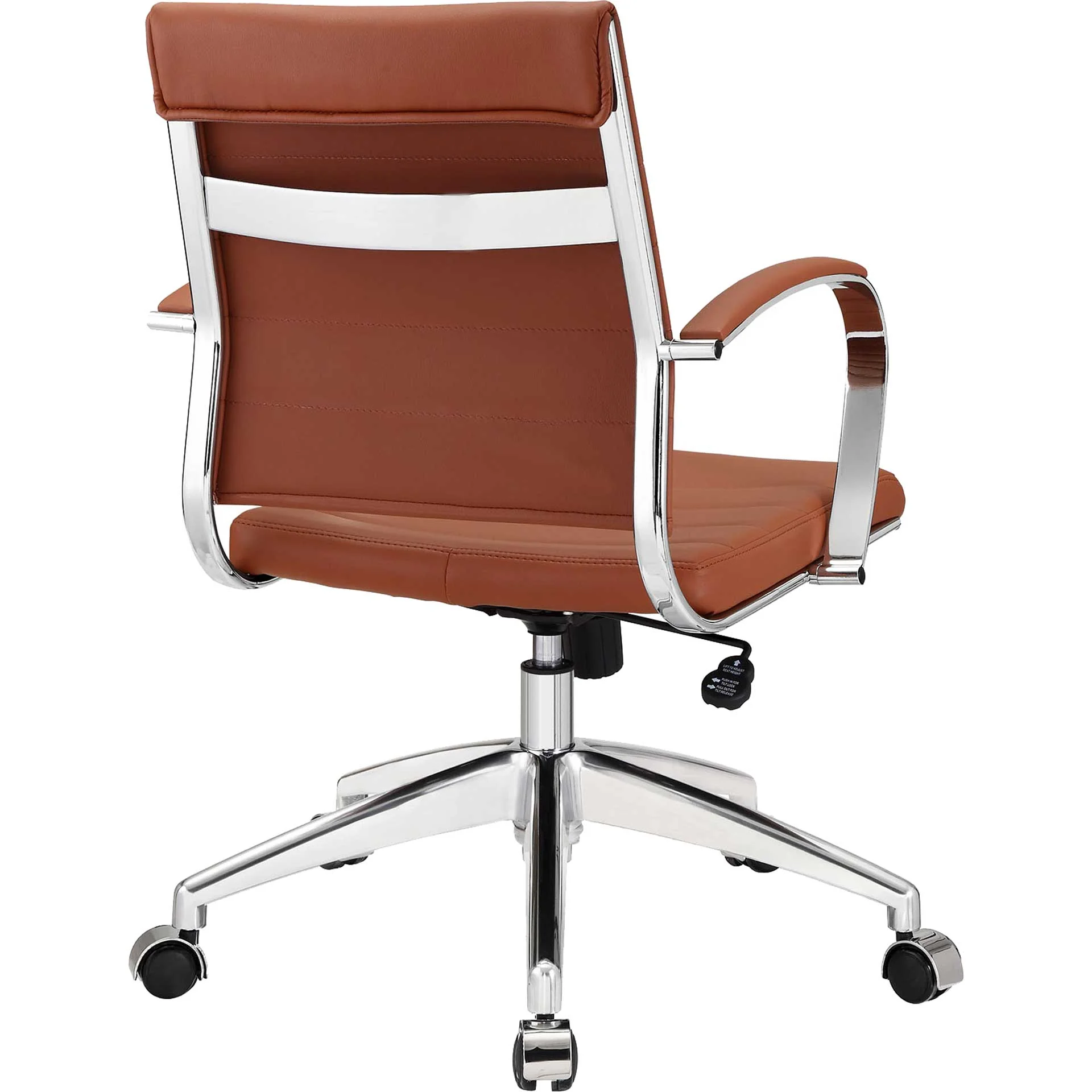 Jaxon Mid Back Office Chair Terracotta - Image 3