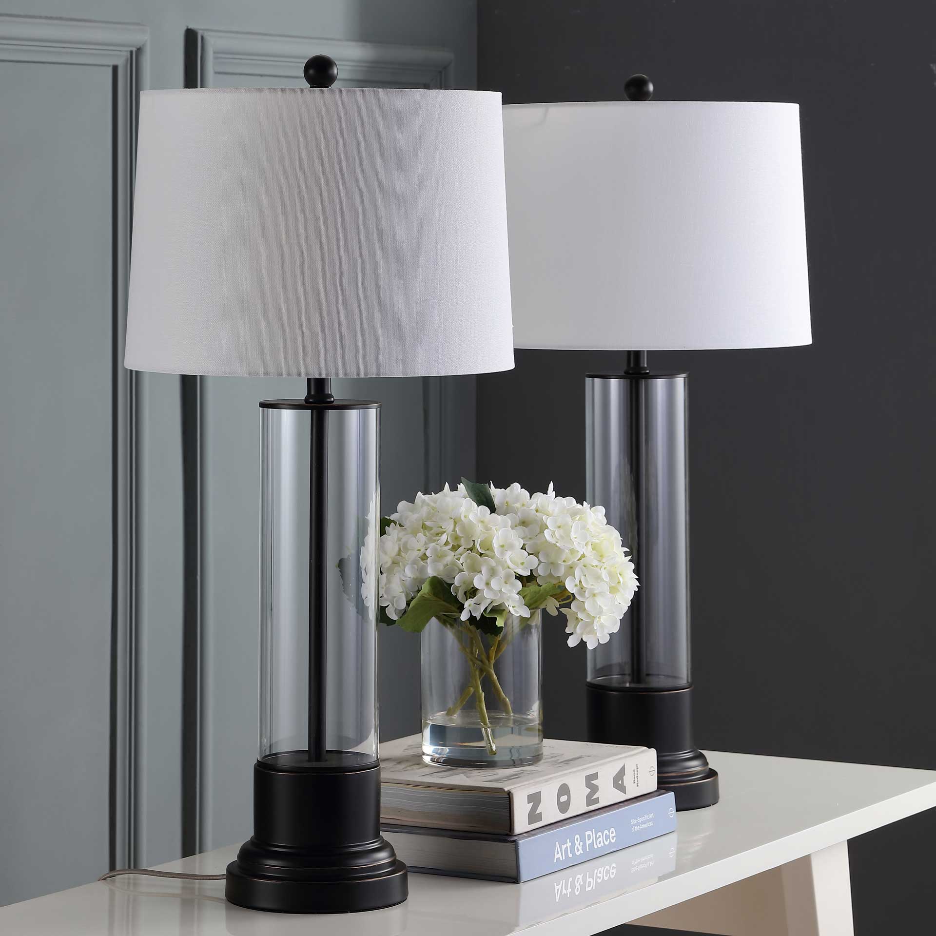 Jaxon Table Lamp Black/Clear (Set of 2) - Image 3