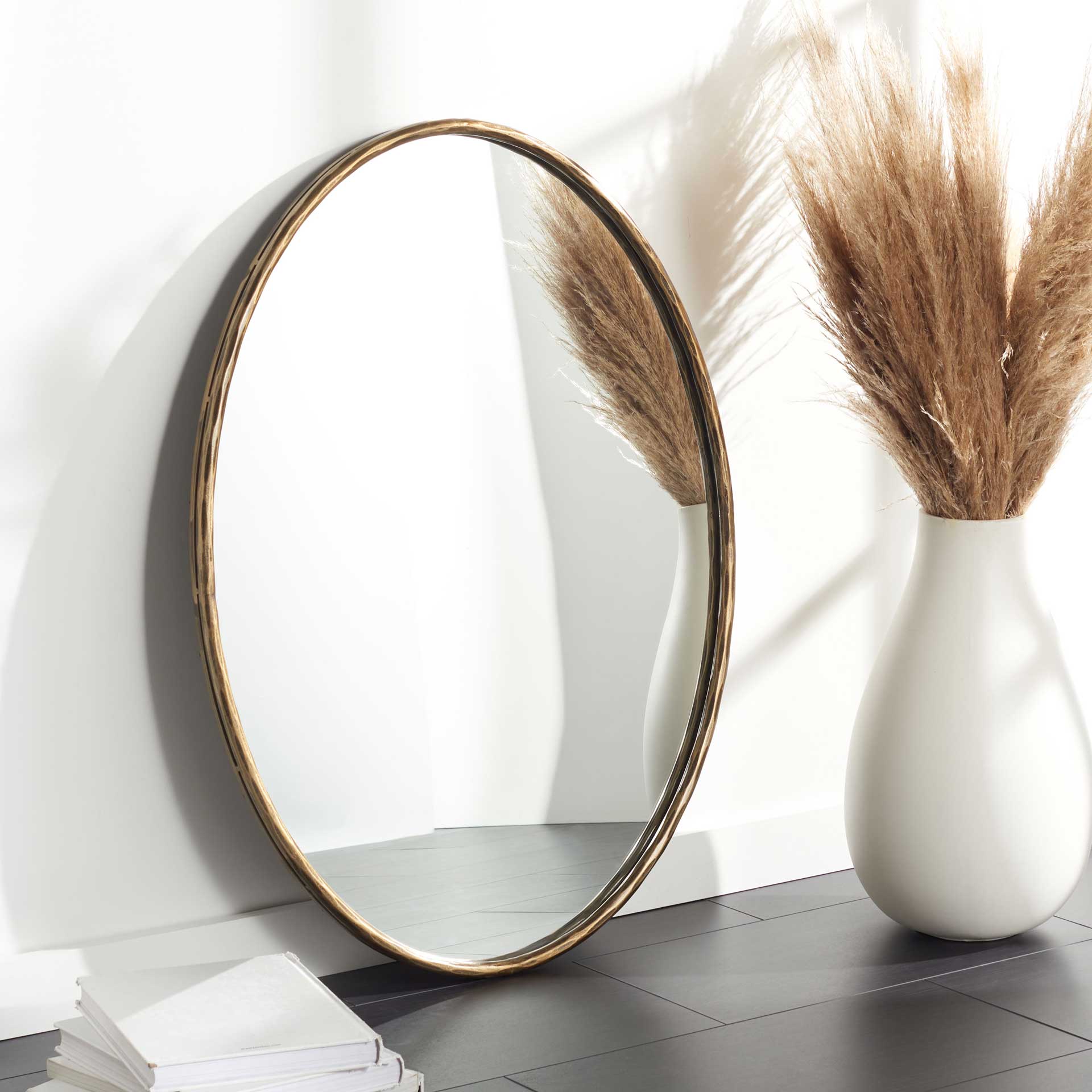 Jefferson Oval Metal Mirror Brass - Image 4