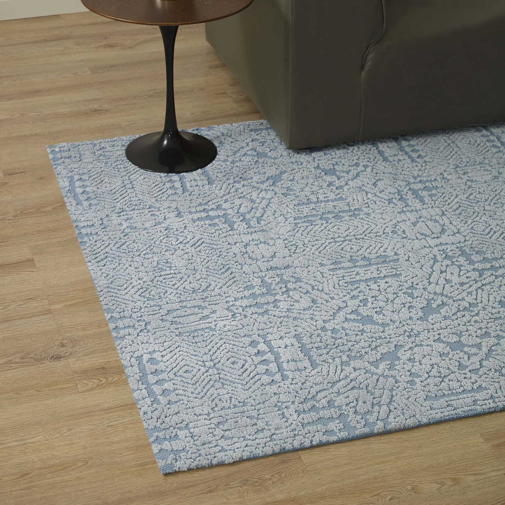 Jems Area Rug Ivory/Light Blue - Image 6