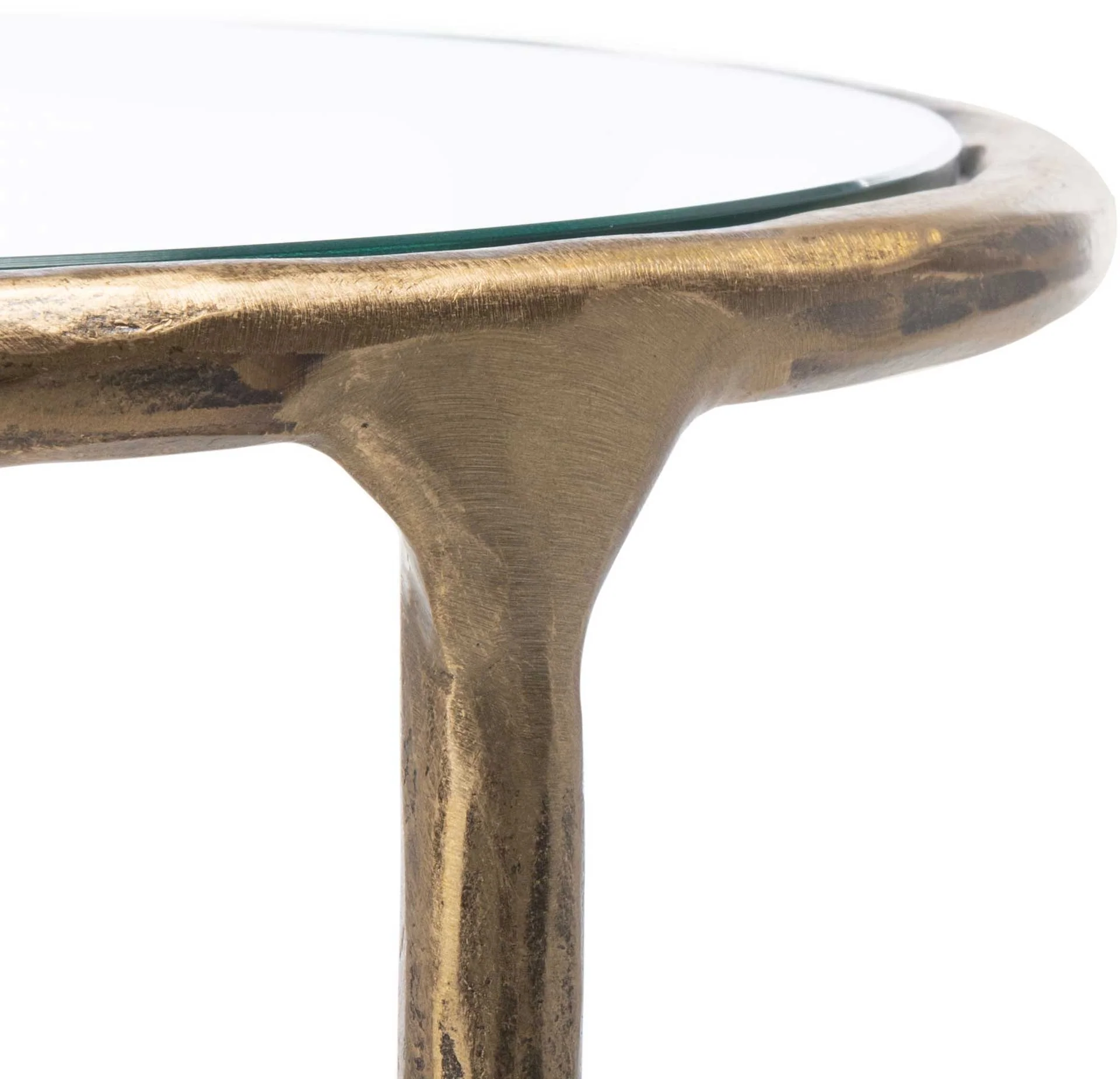 Jenesis Metal Round End Table Brass - Image 3