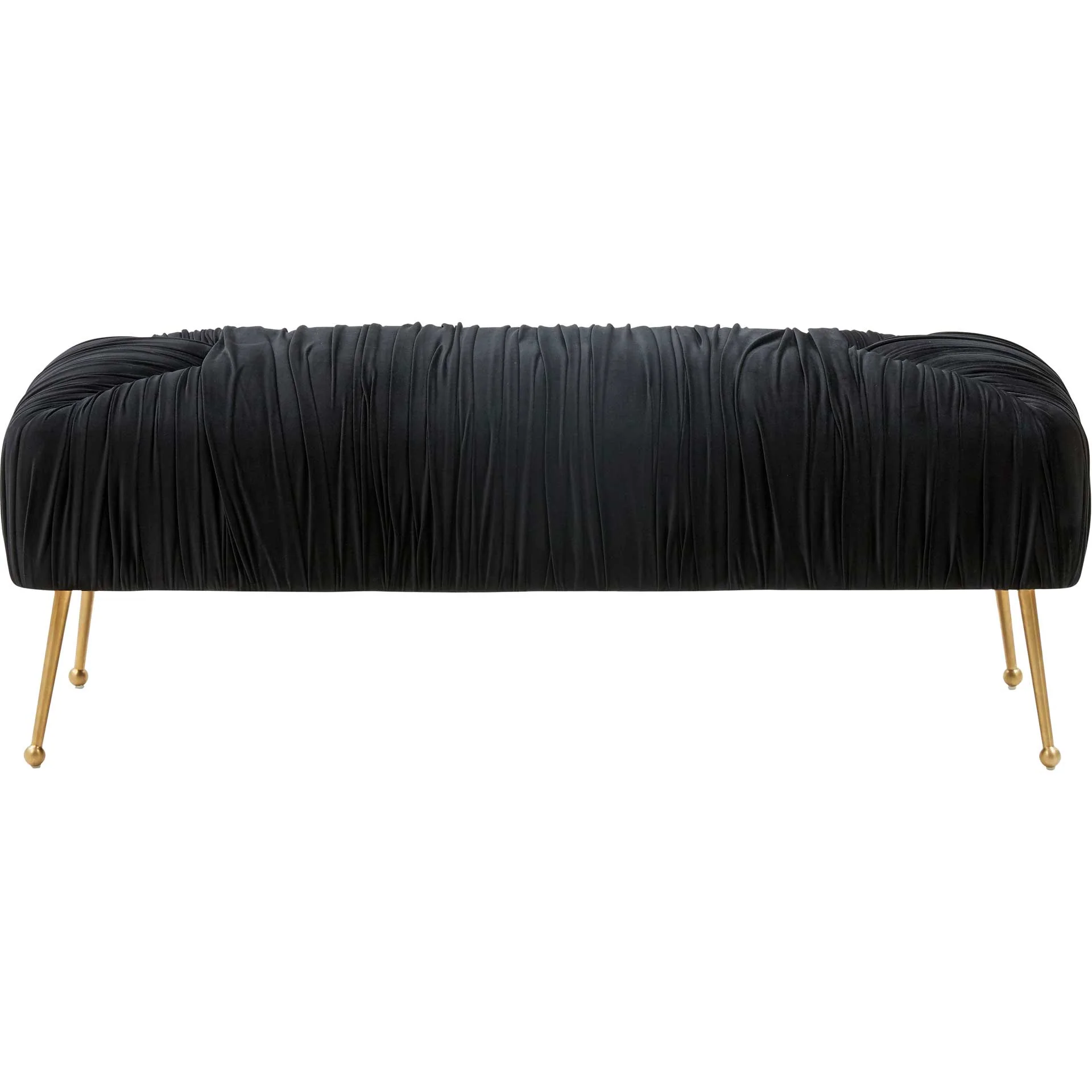Jenesis Velvet Bench Black - Image 2