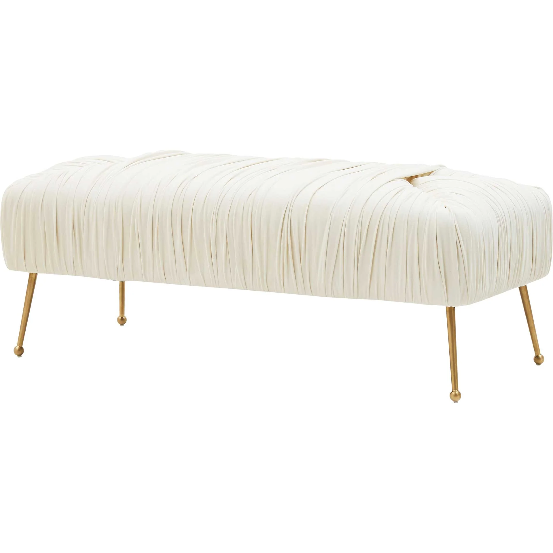 Jenesis Velvet Bench Cream - Image 3
