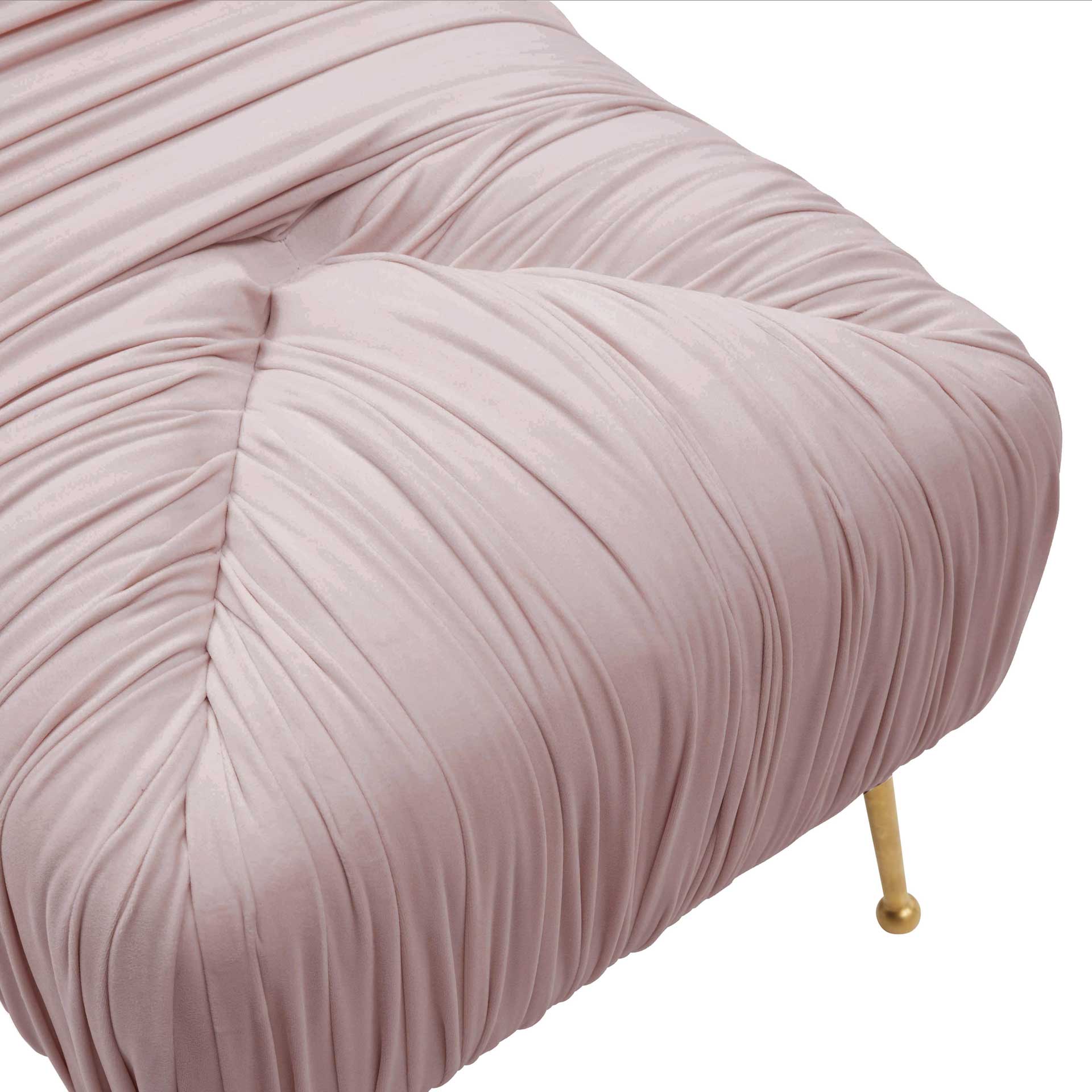 Jenesis Velvet Bench Mauve - Image 4