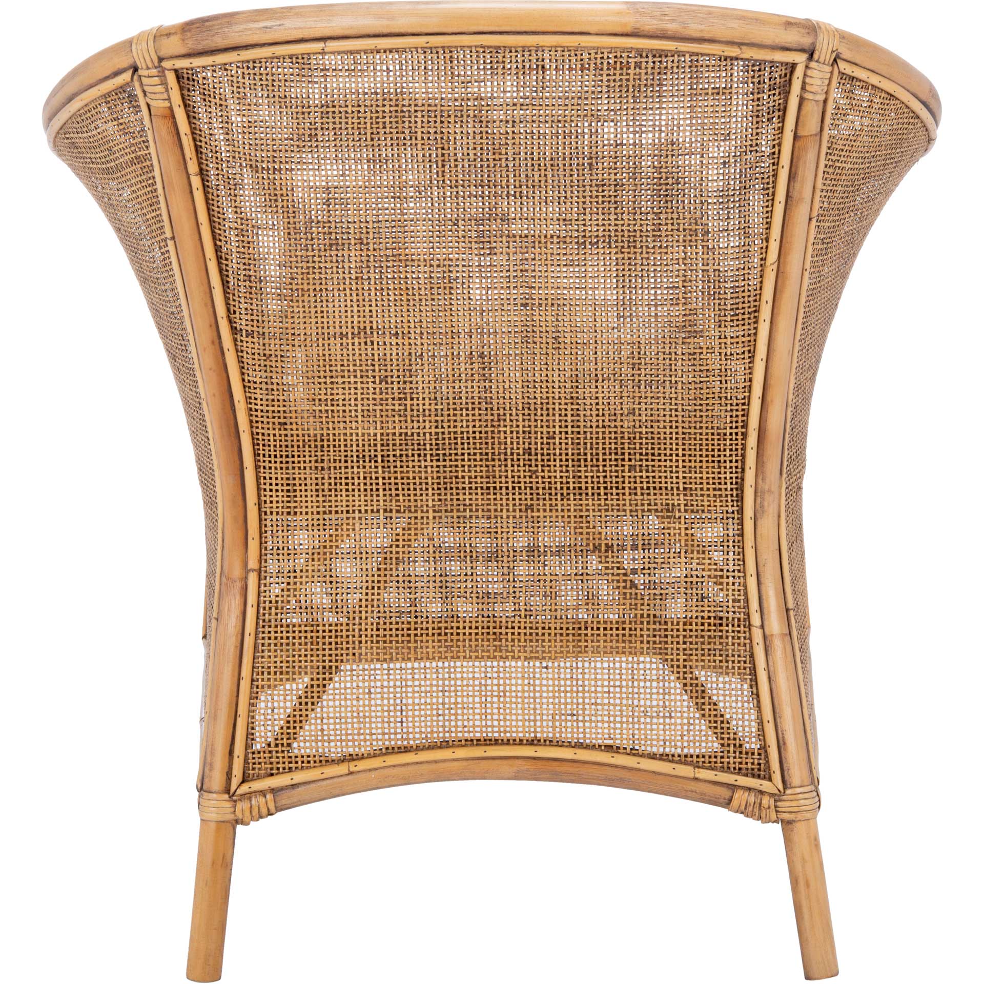 Jenette Rattan Accent Chair Honey Brown Wash/White - Image 4