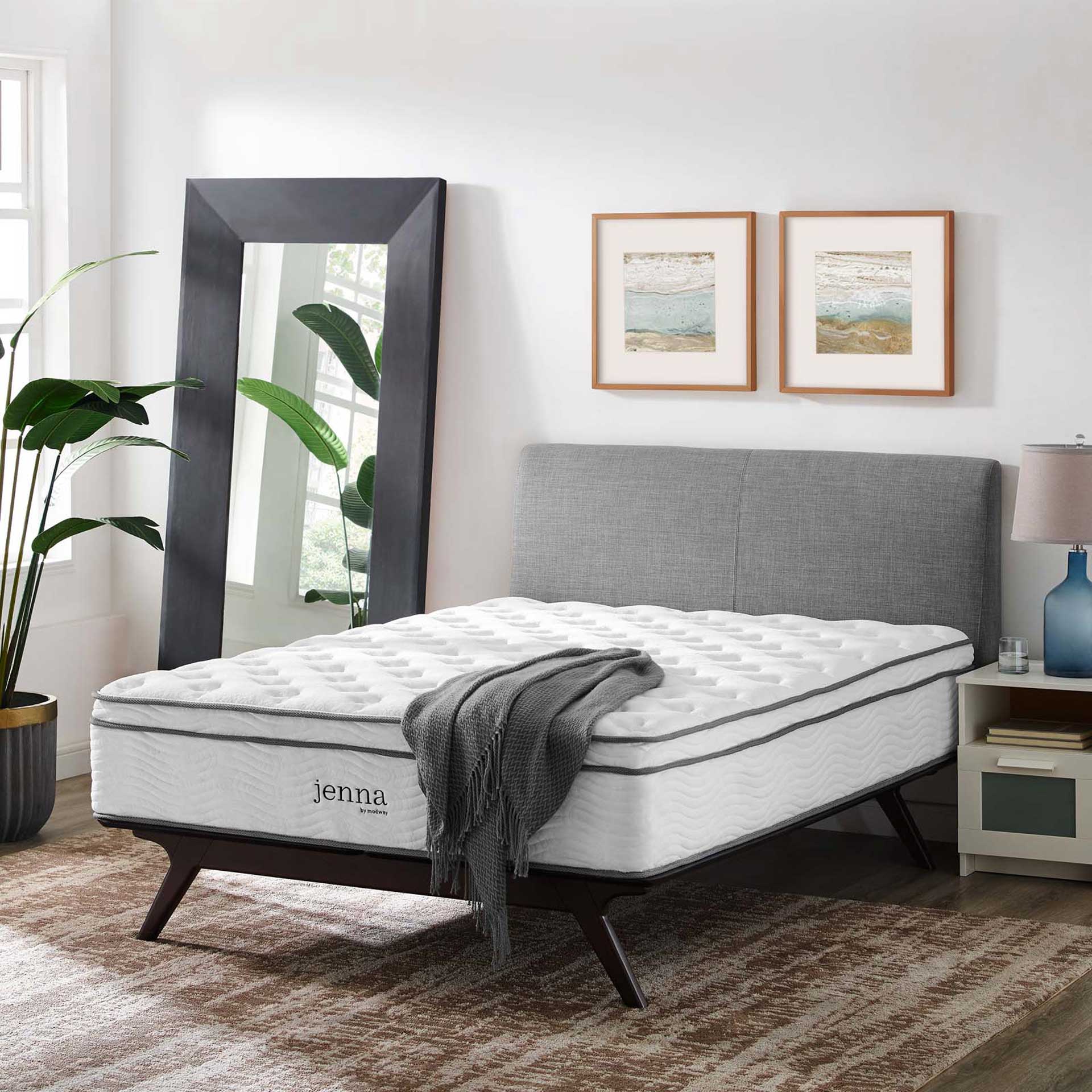 Jenna 14" Innerspring Mattress White - Image 5