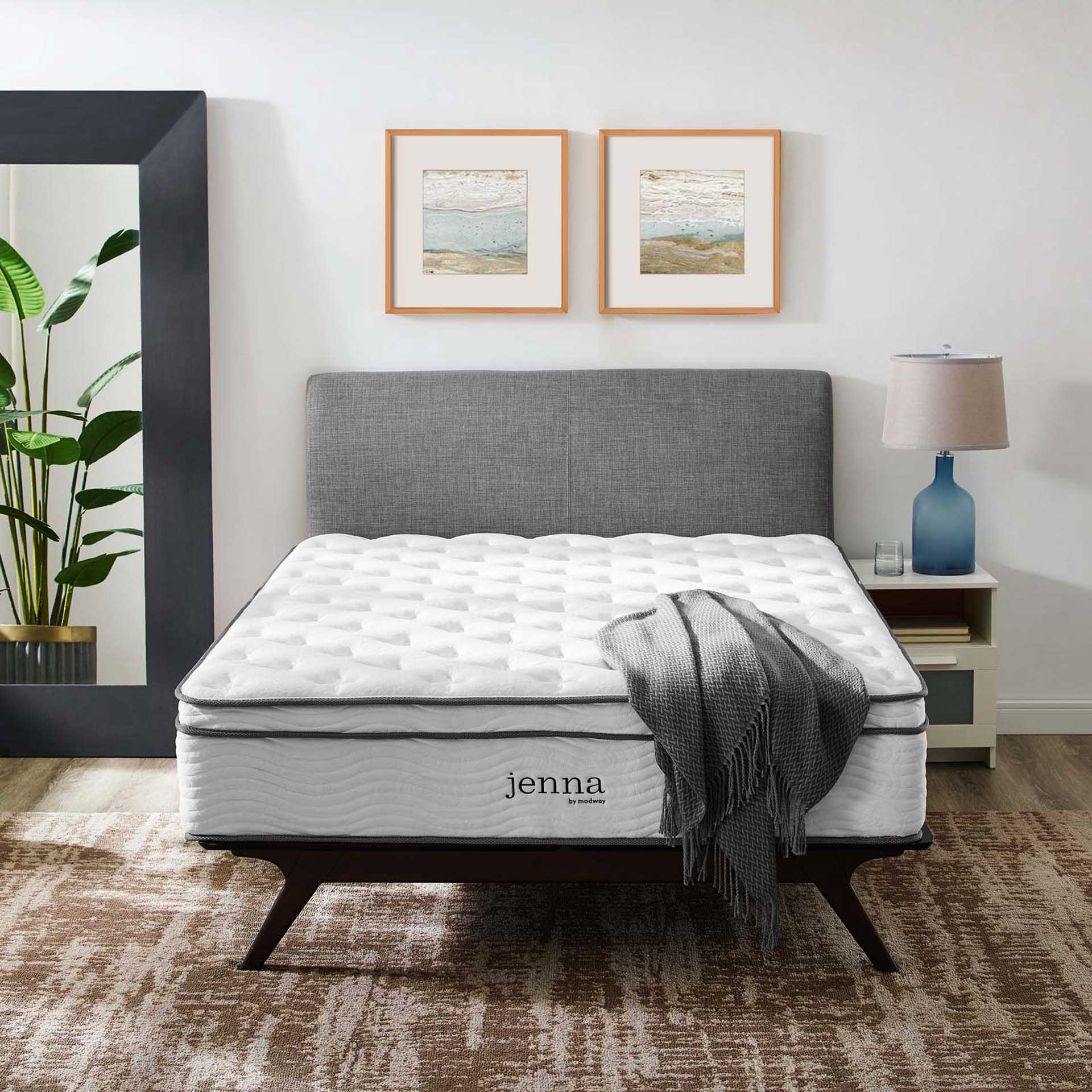 Jenna 14" Innerspring Mattress White - Image 6